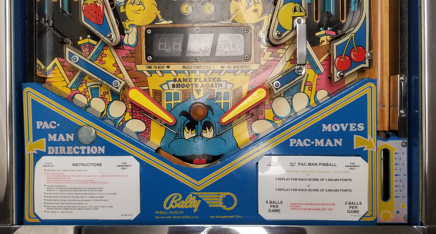 Mr. and Mrs. Pacman (FULLY RESTORED Bally 1982 - Pinball805