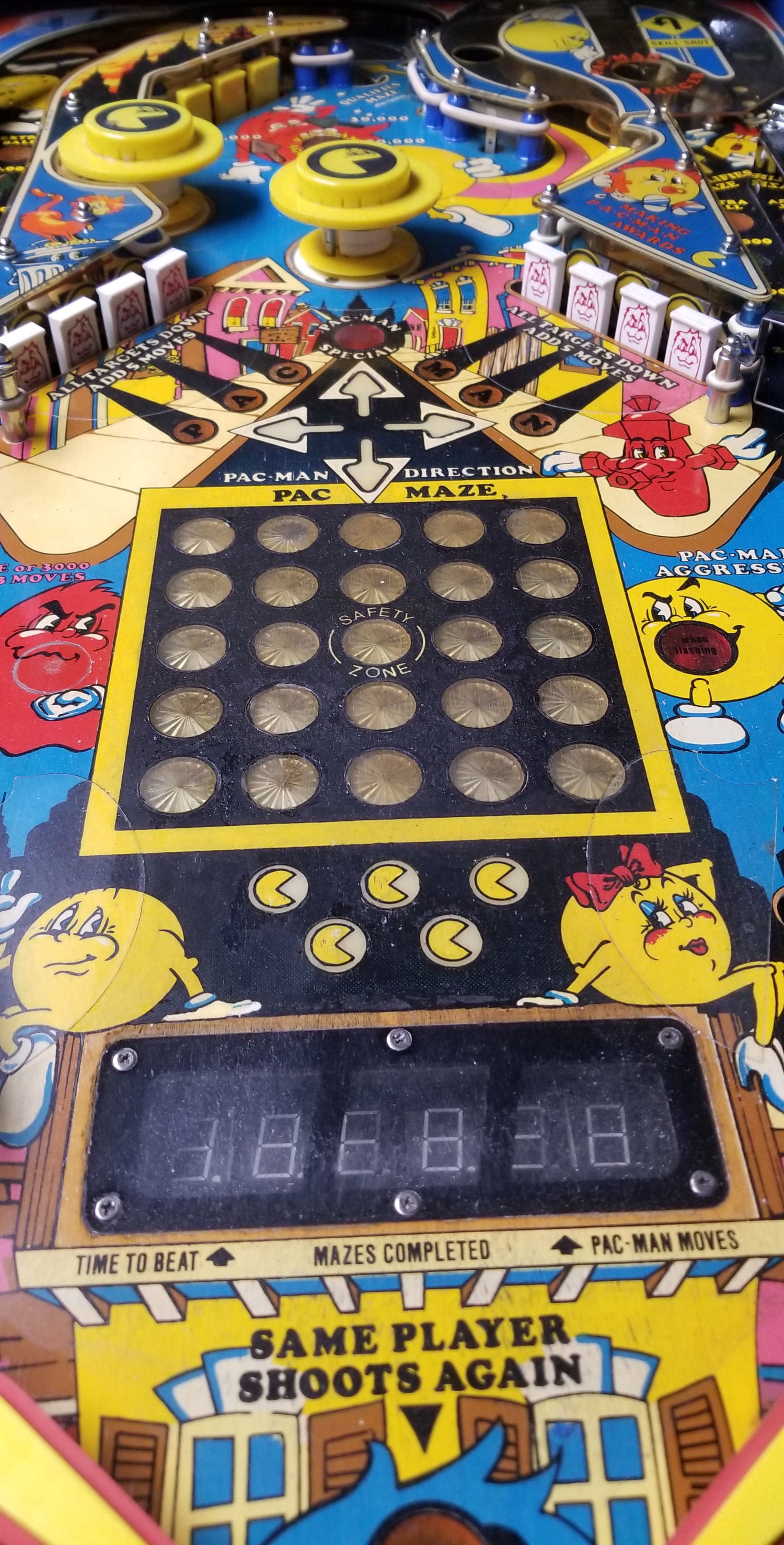 Mr. and Mrs. Pacman (FULLY RESTORED Bally 1982 - Pinball805