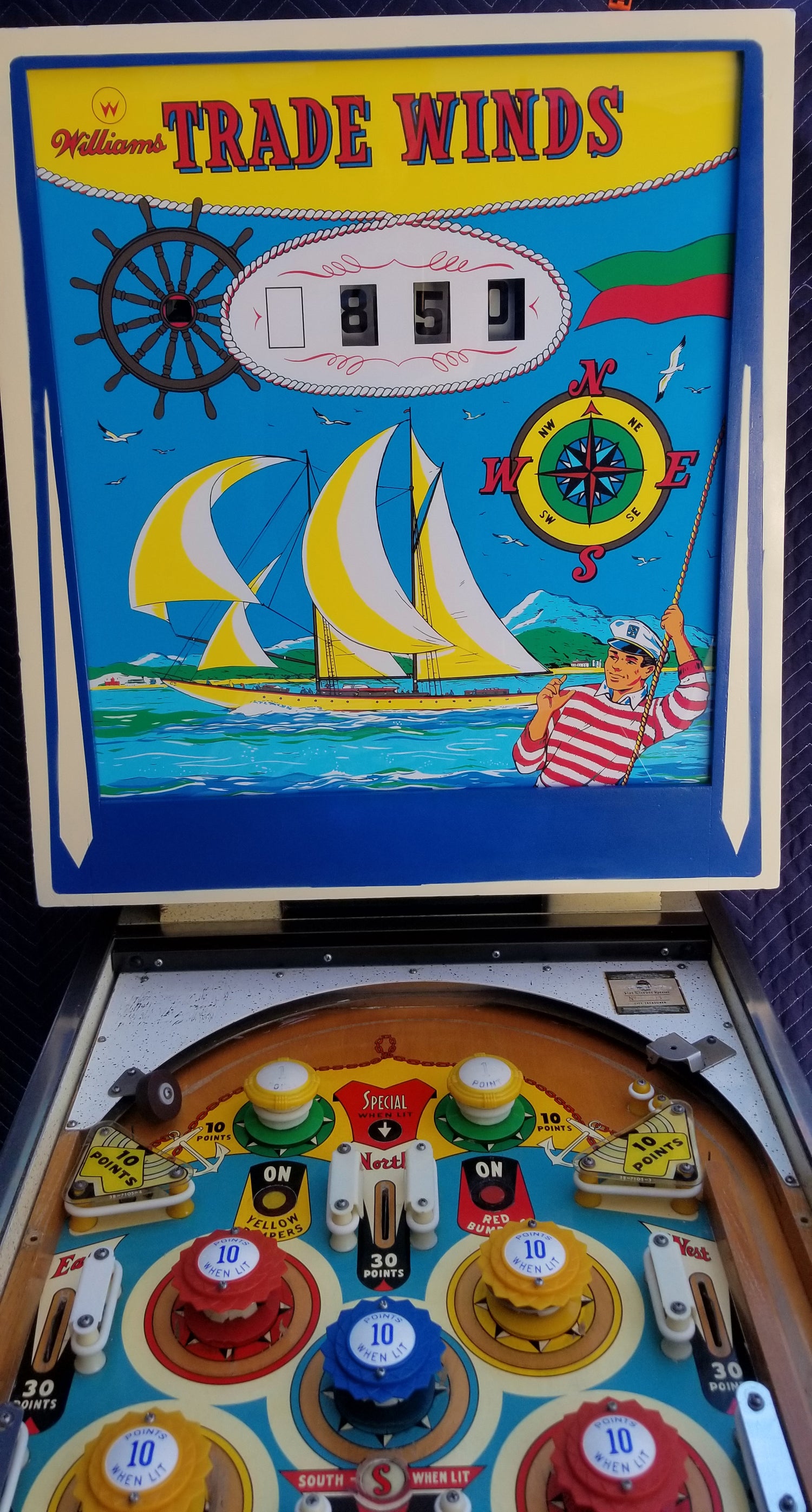 Trade Winds Williams 1962 - Pinball805
