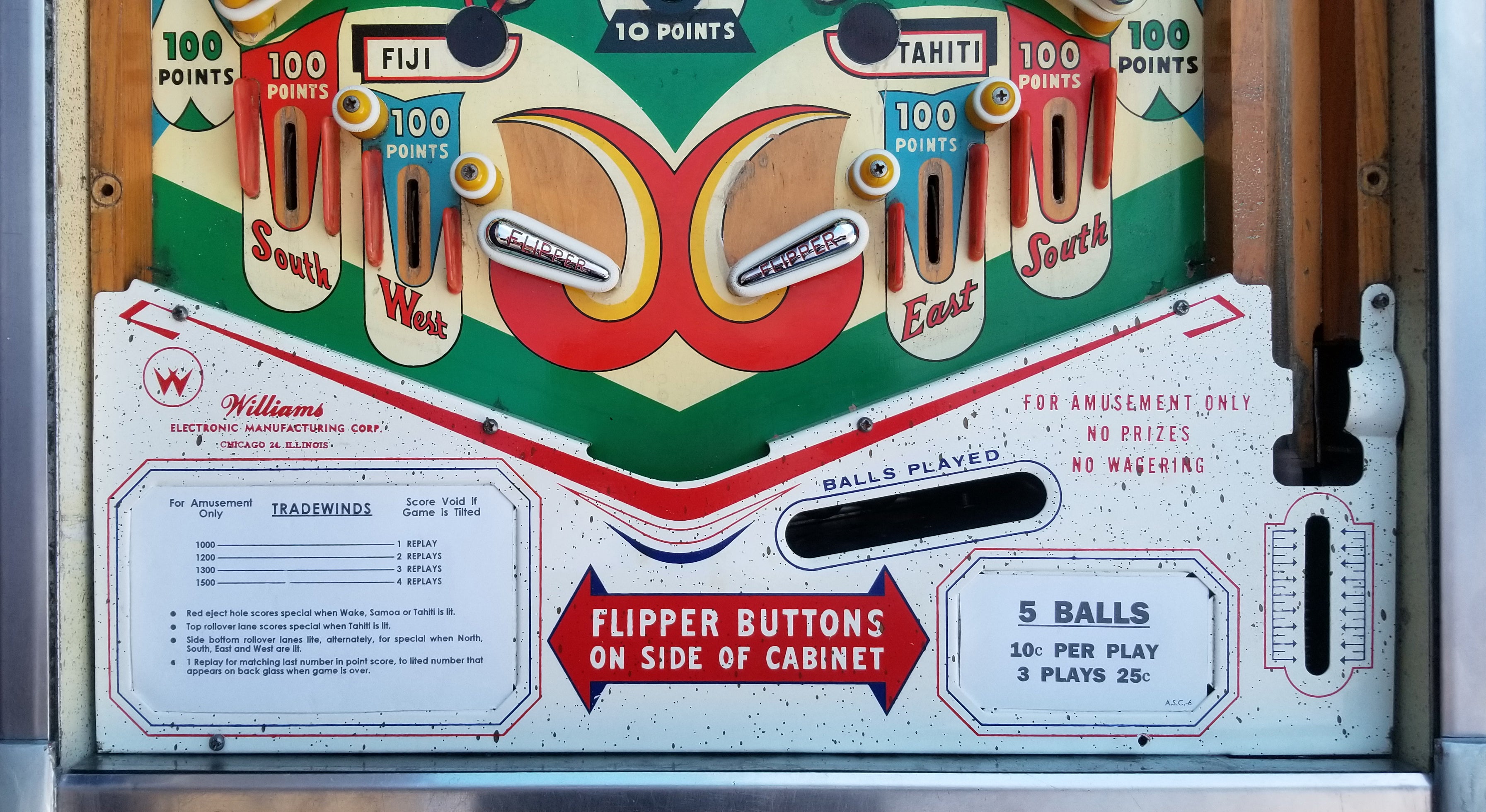 Trade Winds Williams 1962 - Pinball805