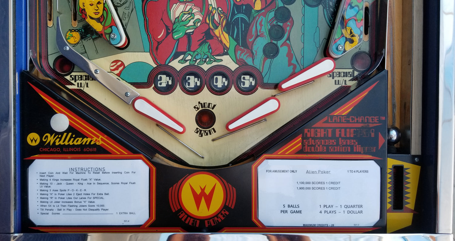 Alien Poker (FULLY RESTORED) Williams 1980 - Pinball805