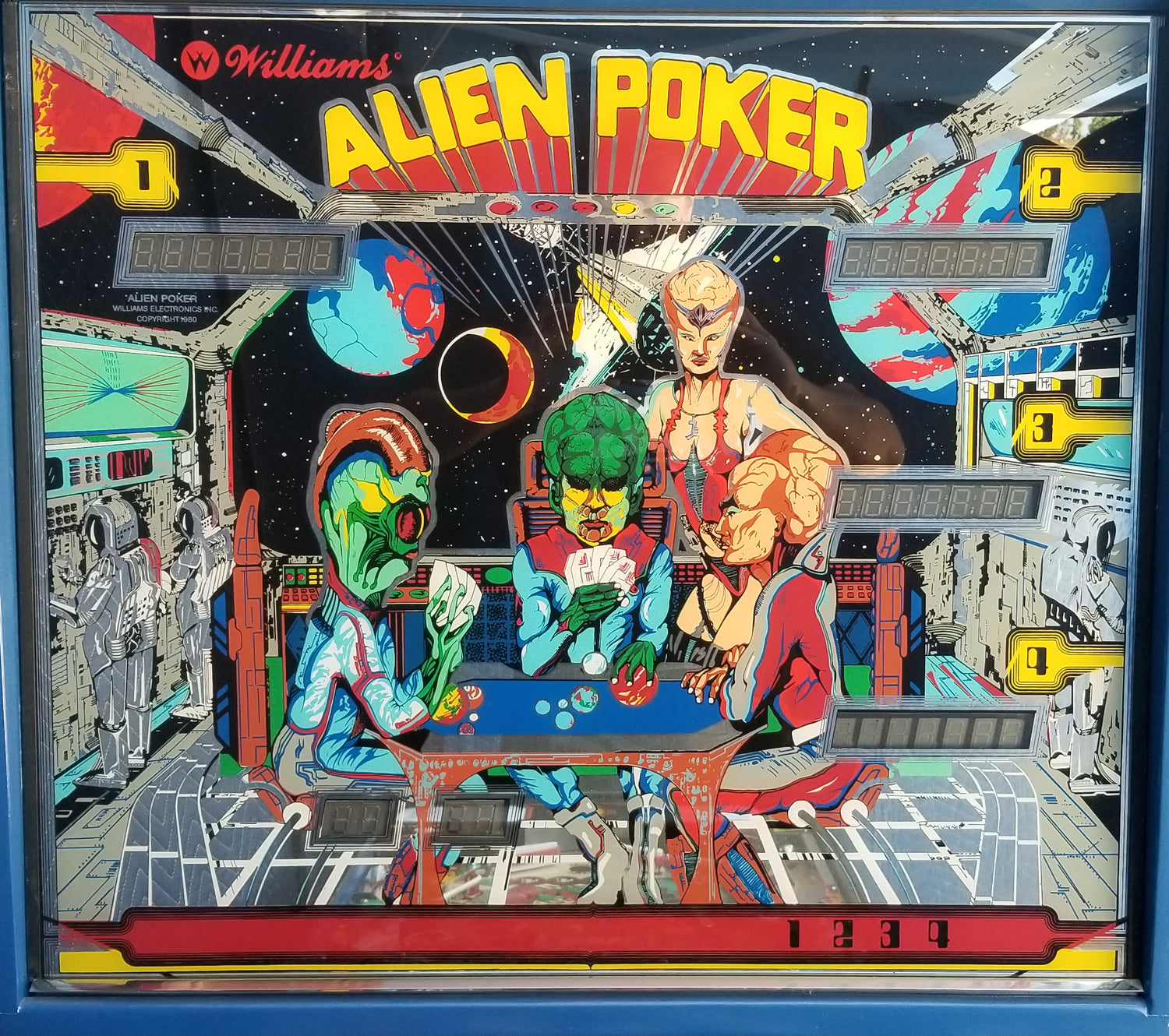 Alien Poker (FULLY RESTORED) Williams 1980 - Pinball805