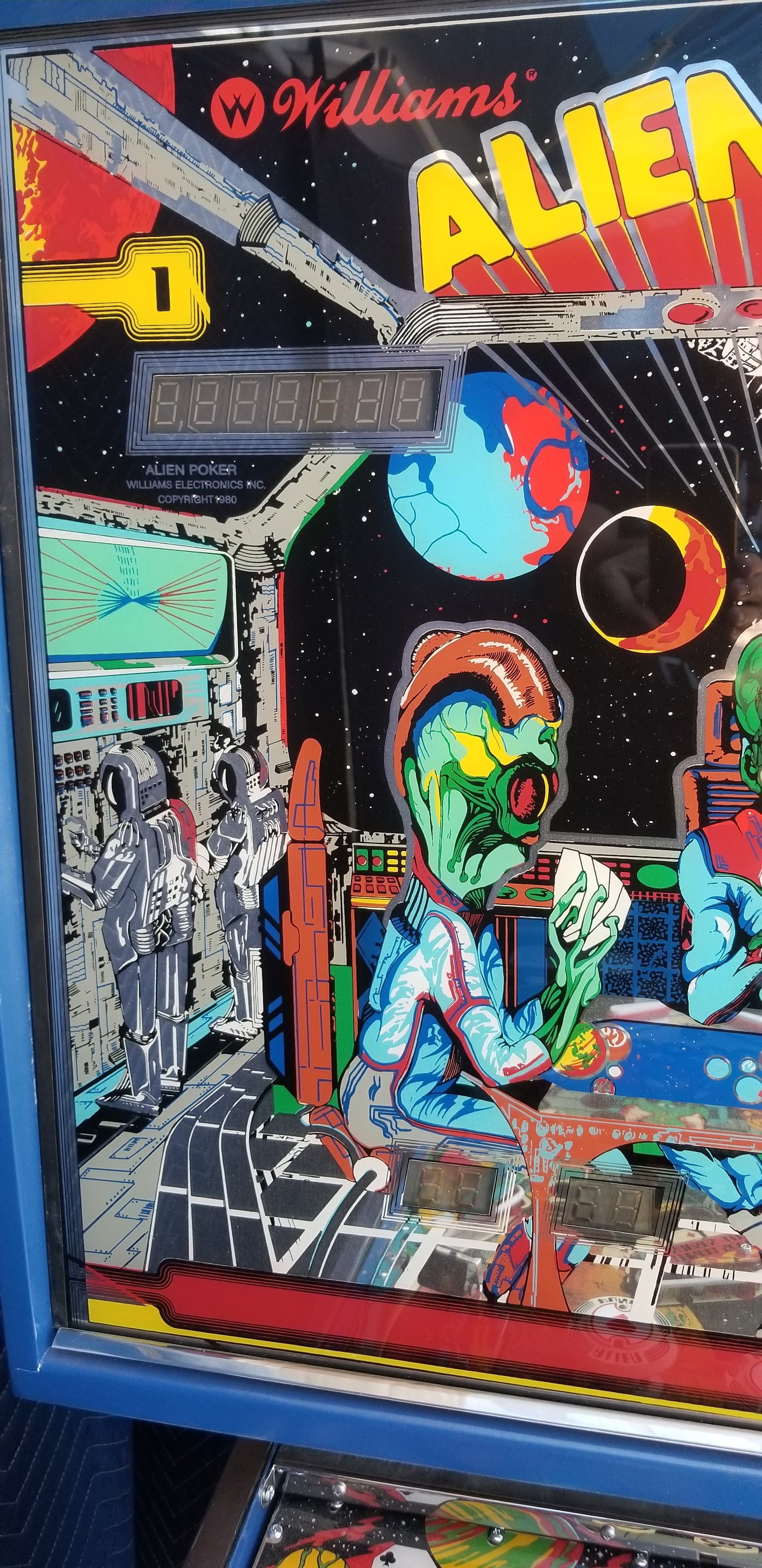 Alien Poker (FULLY RESTORED) Williams 1980 - Pinball805