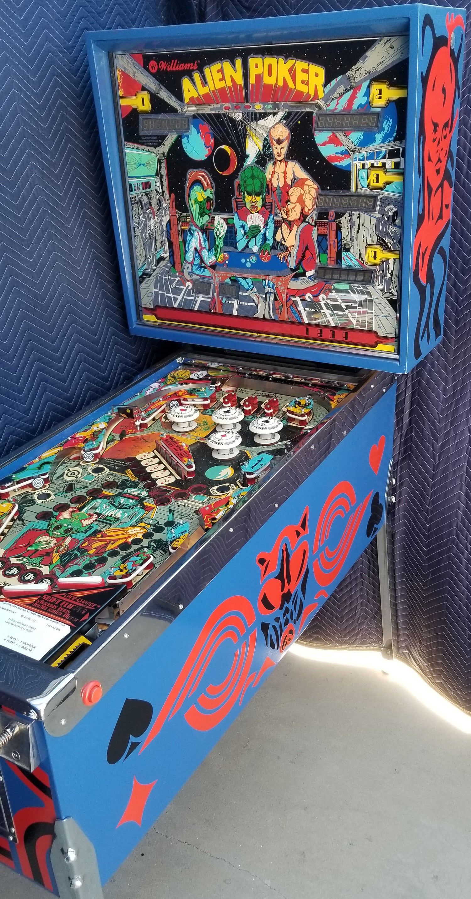 Alien Poker (FULLY RESTORED) Williams 1980 - Pinball805
