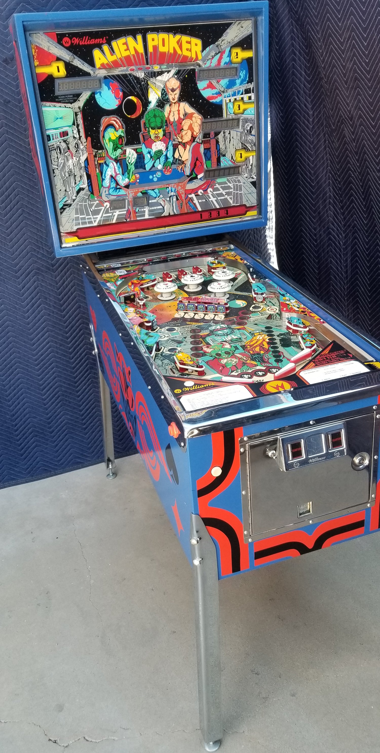 Alien Poker (FULLY RESTORED) Williams 1980 - Pinball805