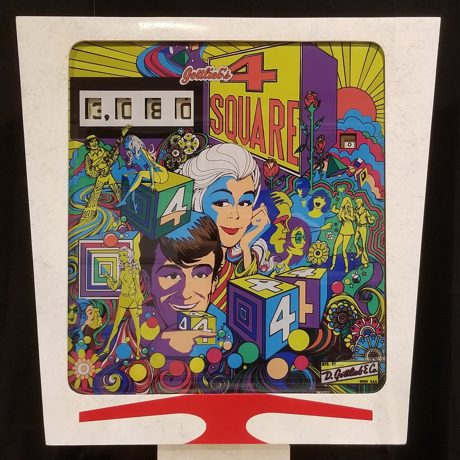 4 Square (FULLY RESTORED) Gottlieb 1971 - Pinball805