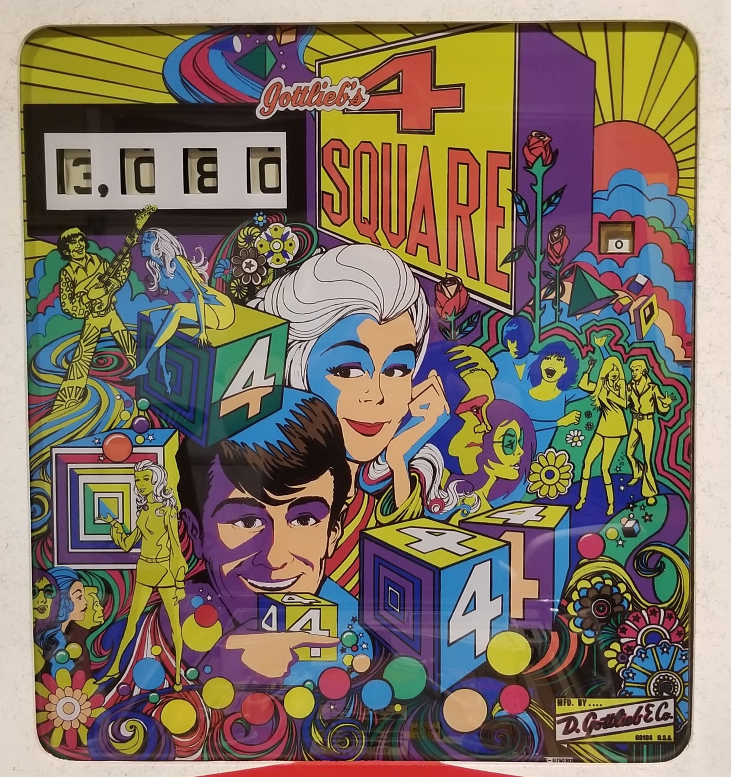 4 Square (FULLY RESTORED) Gottlieb 1971 - Pinball805