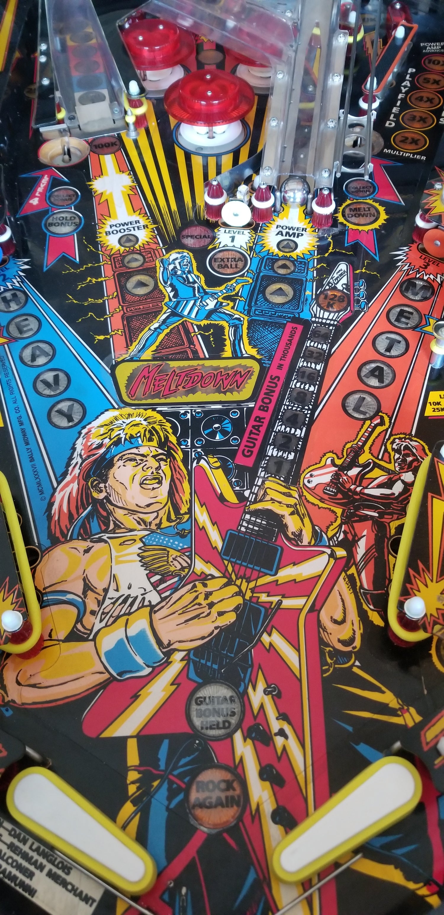 Heavy Metal Meltdown Bally Midway 1987 - Pinball805