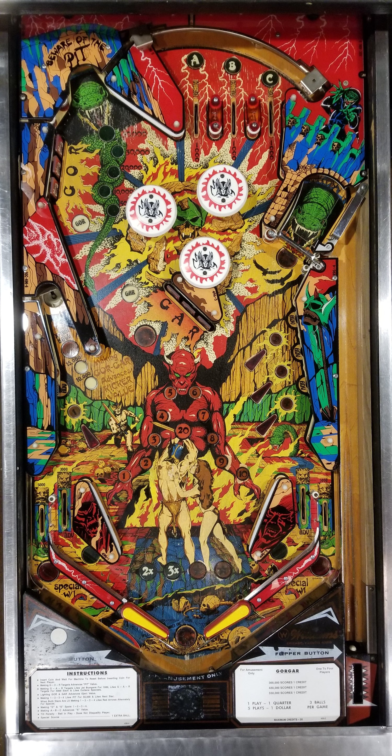 Gorgar Williams 1979 - Pinball805