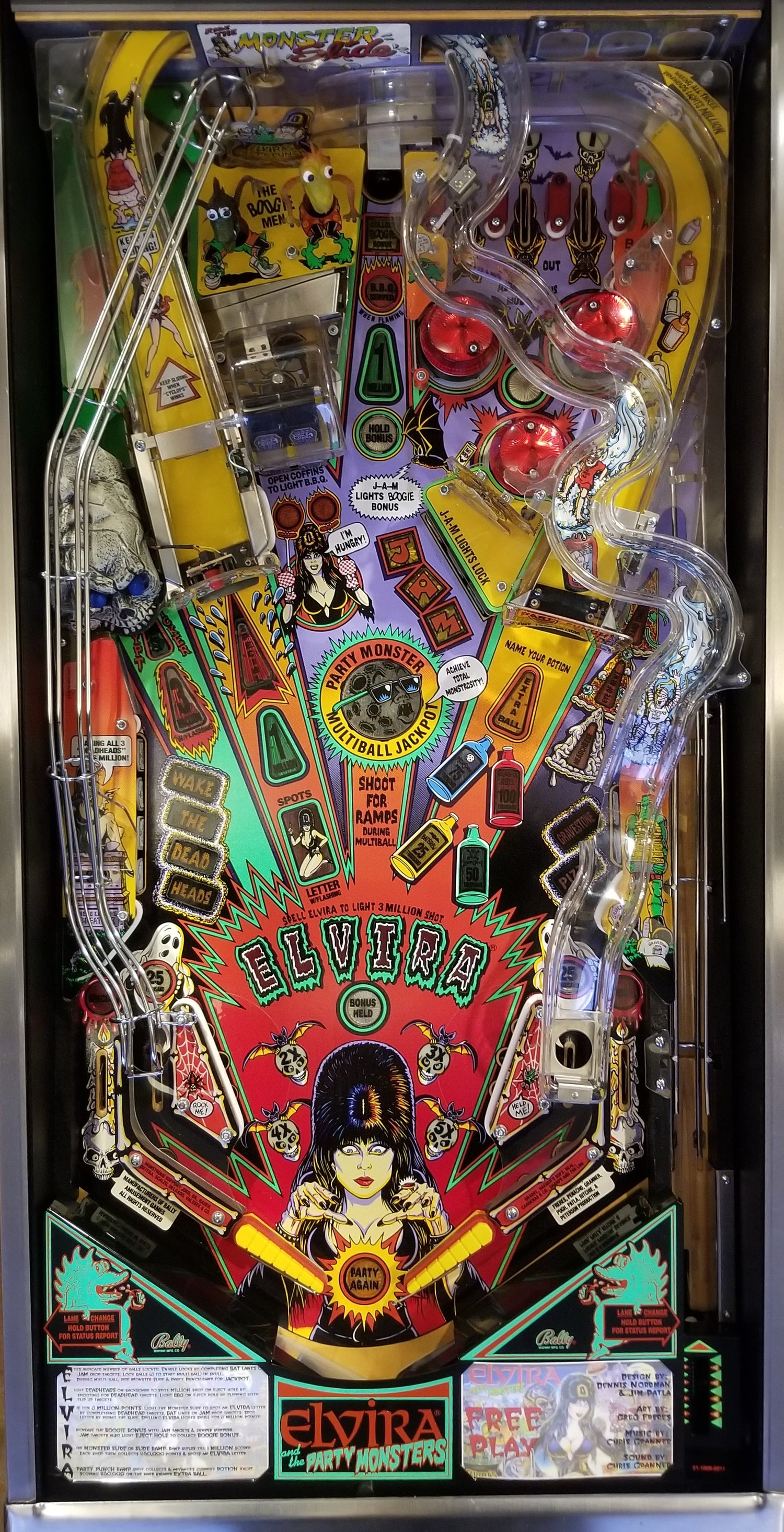 Elvira and the Party Monsters Bally 1989 - Pinball805