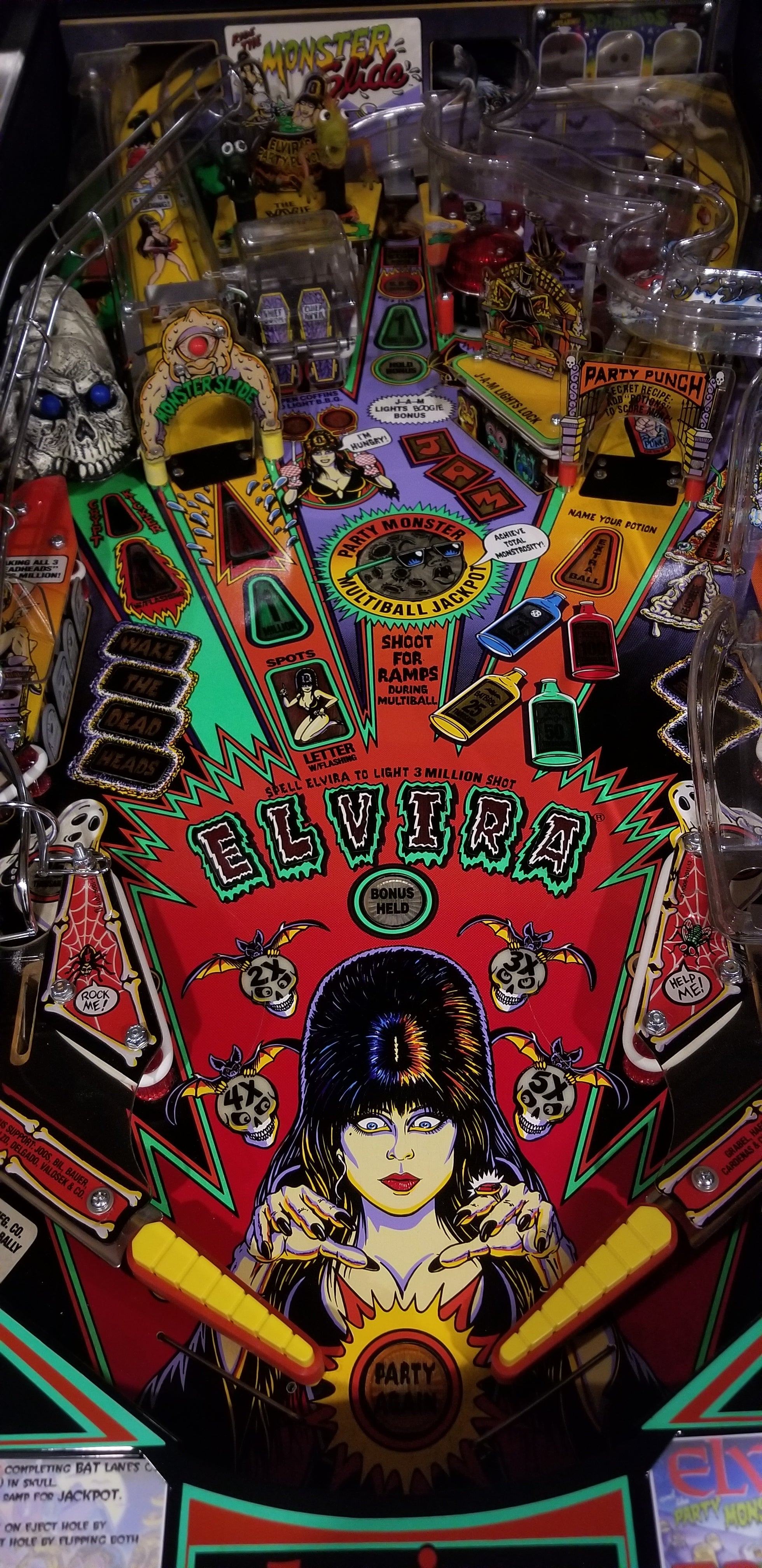 Elvira and the Party Monsters Bally 1989 - Pinball805