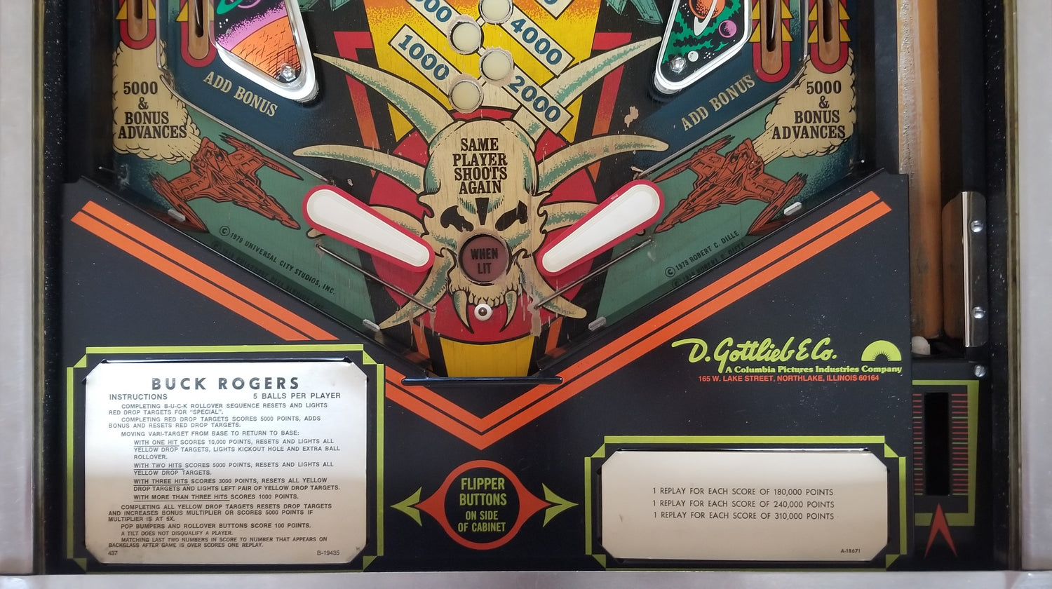 Buck Rogers Gottlieb 1980 - Pinball805