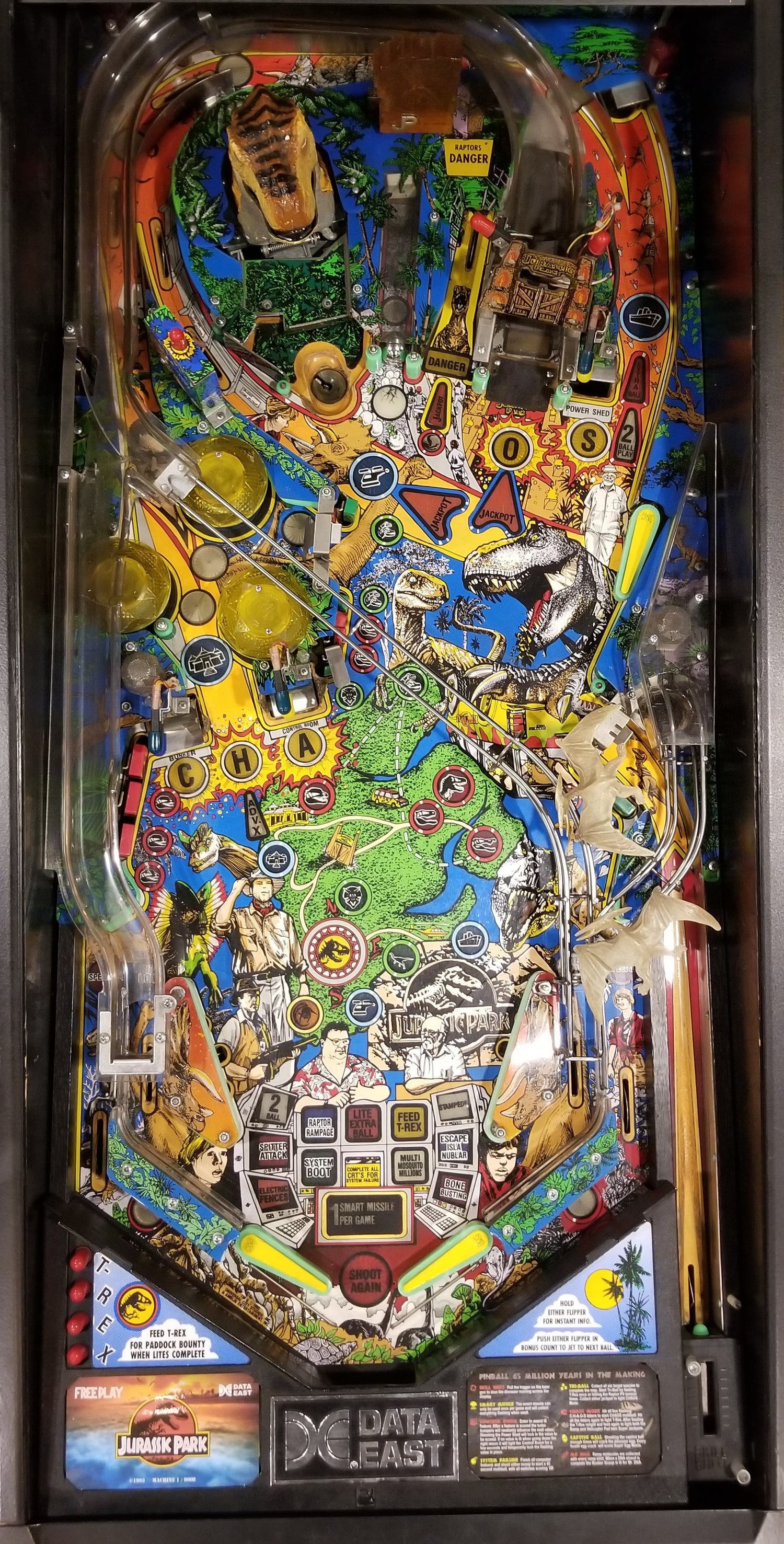 Jurassic Park Data East 1993 - Pinball805