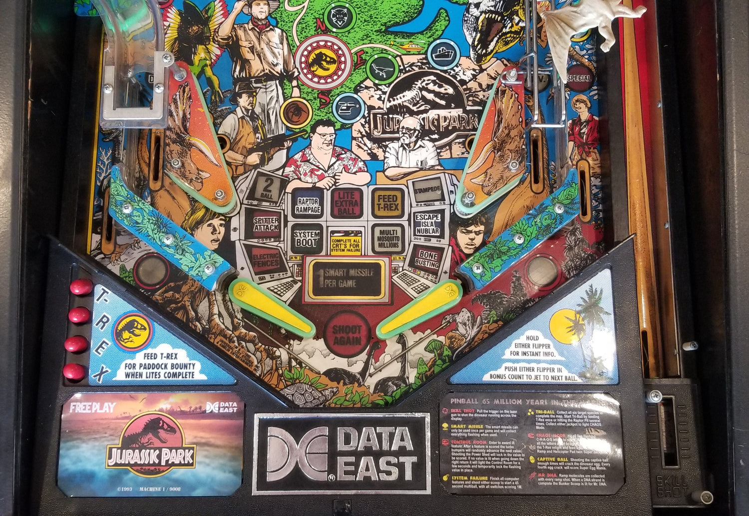 Jurassic Park Data East 1993 - Pinball805