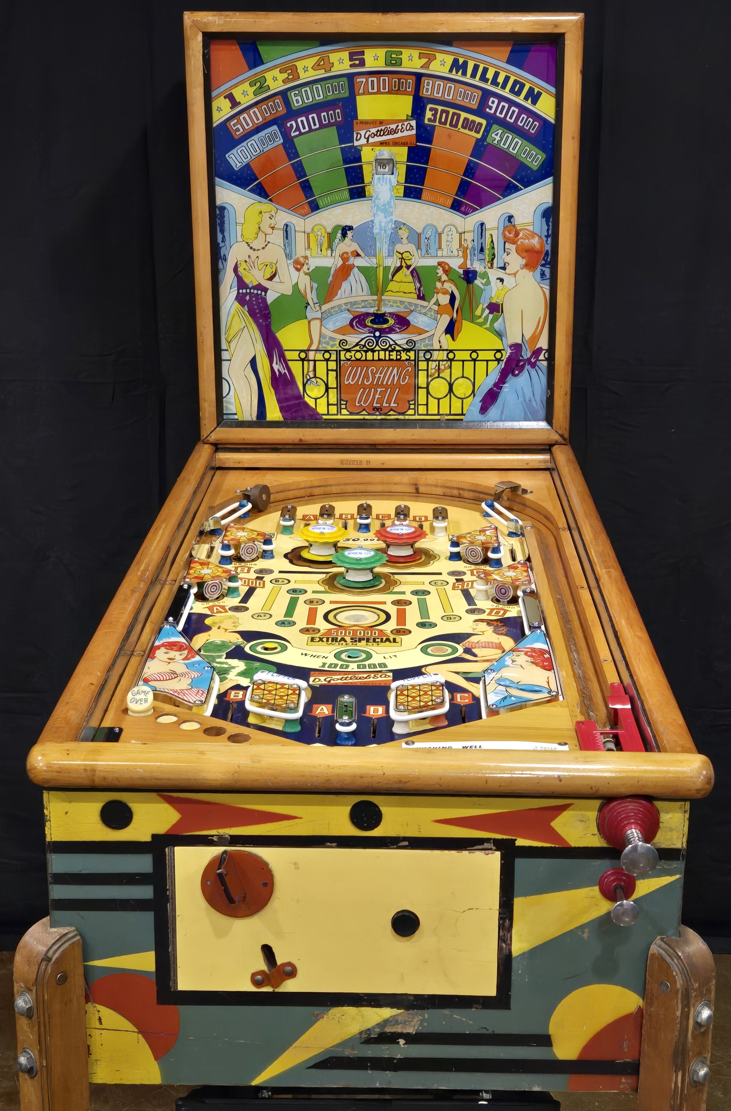 Wishing Well (Refurbished Wood Rail) Gottlieb 1955