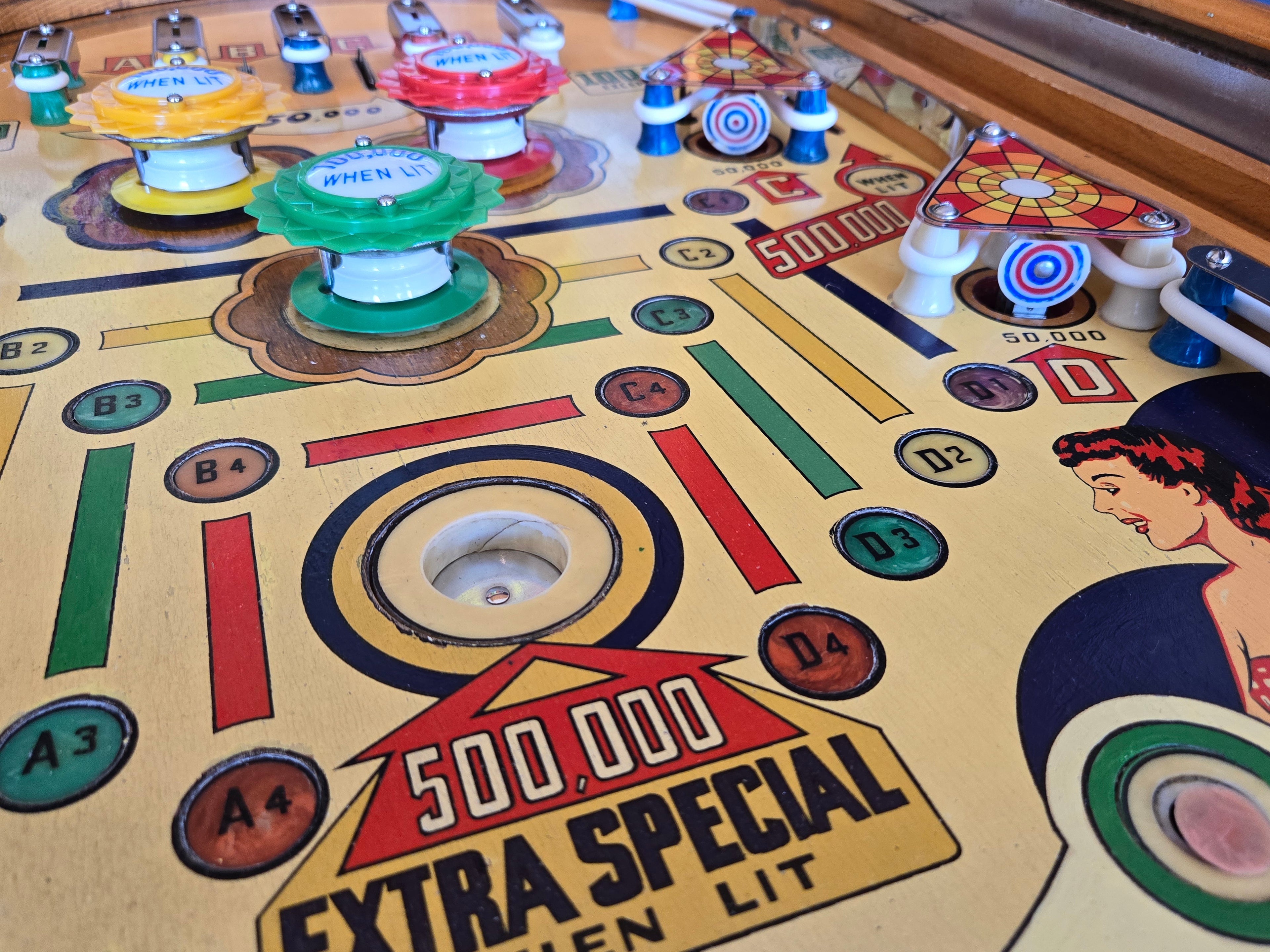 Wishing Well (Refurbished Wood Rail) Gottlieb 1955