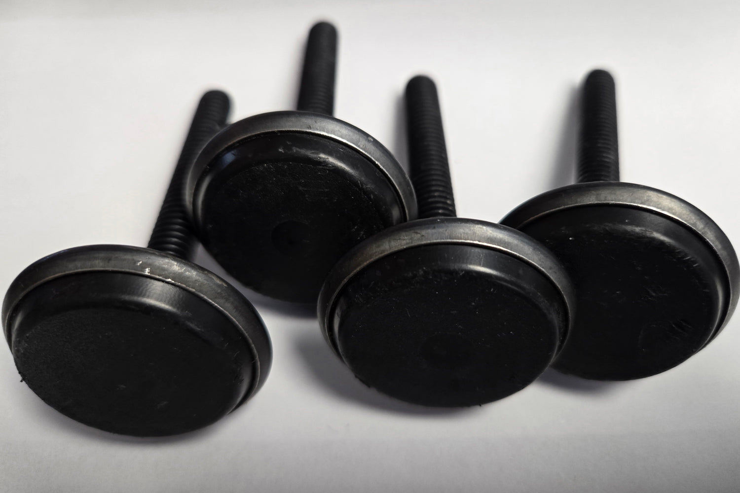 New Box of 200 Heavy Duty 2 1/2" Black Leg Levelers for Pinball & Arcade Cabinet Games