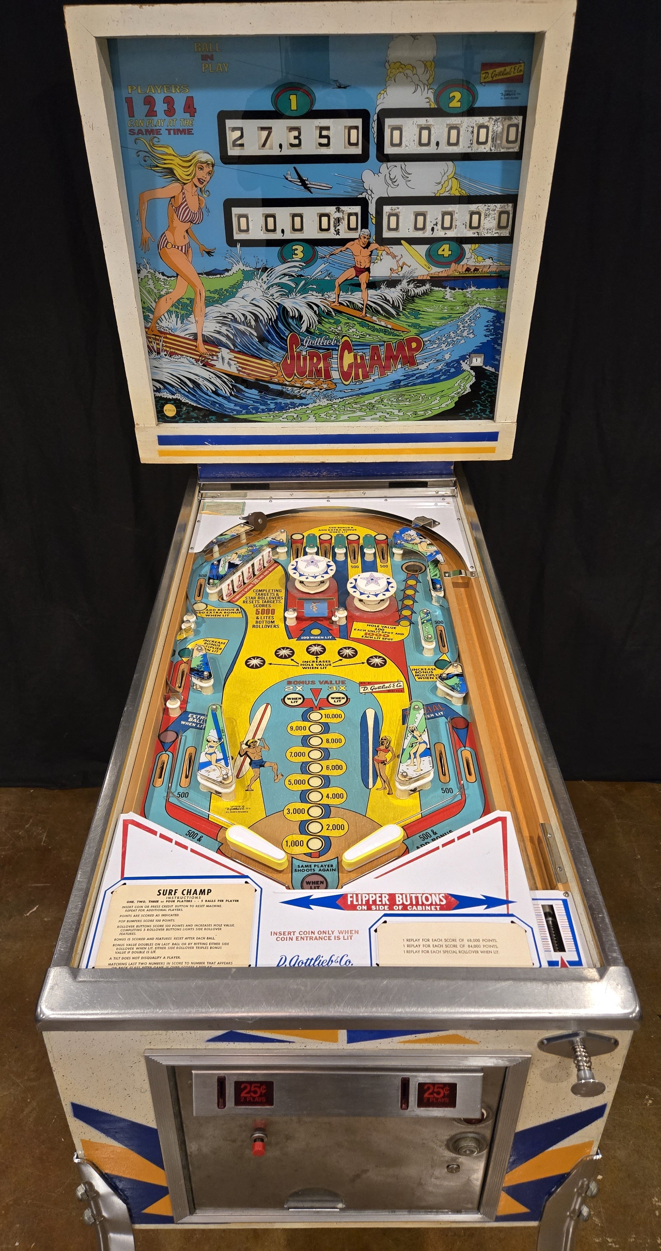 Surf Champ (Refurbished) Gottlieb 1976