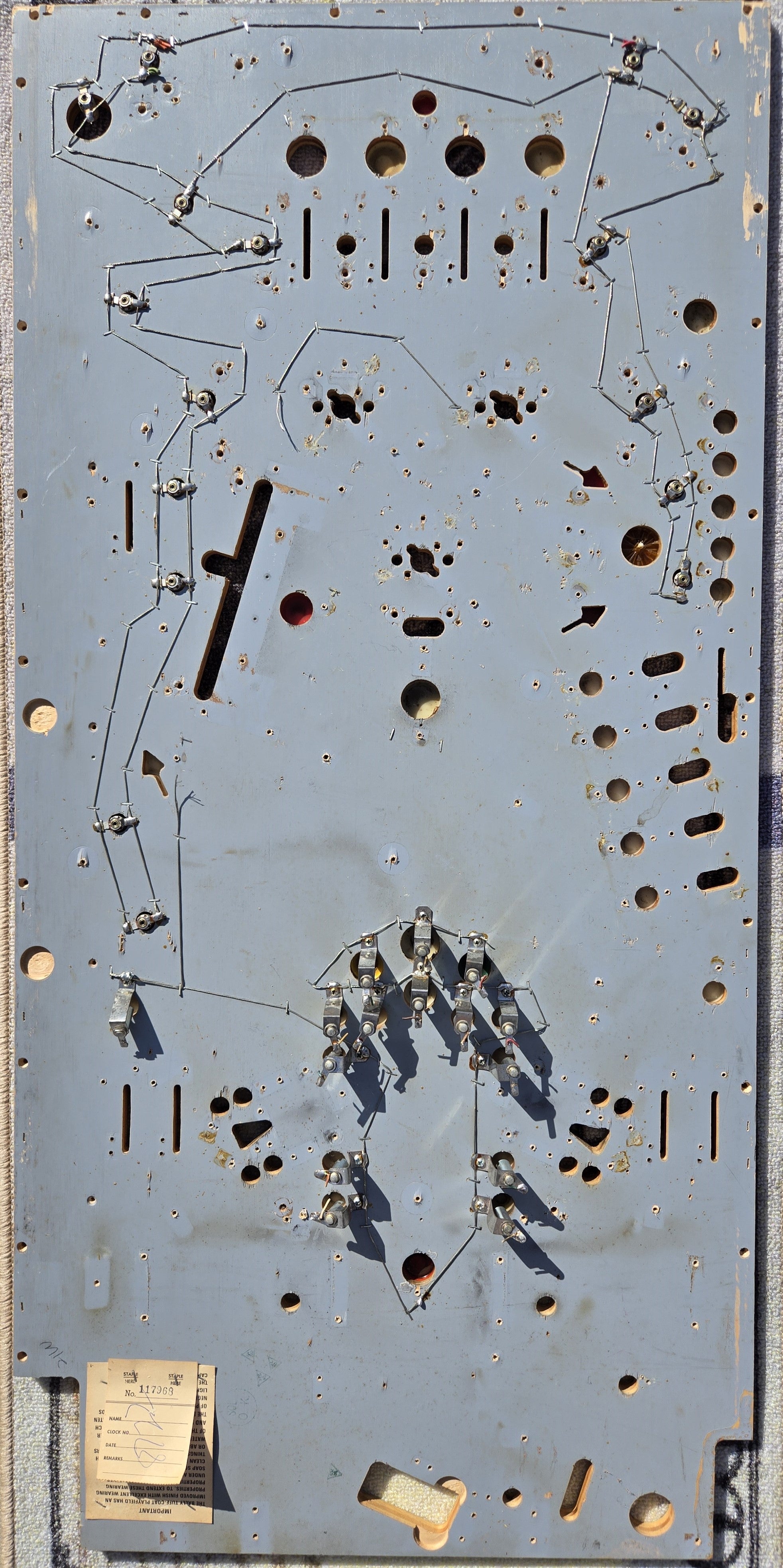 1978 Bally Playboy pinball mostly unpopulated playfield ONLY