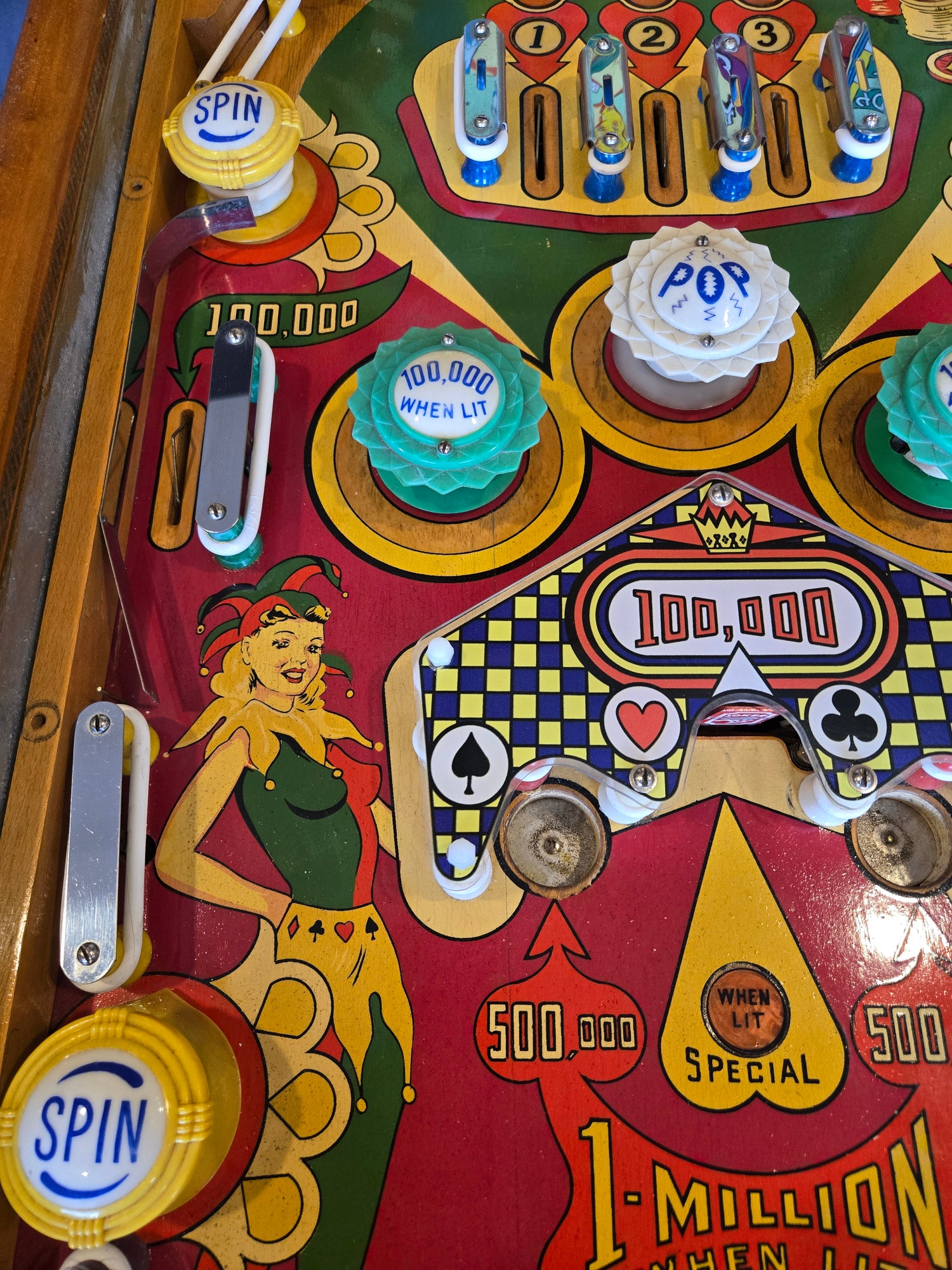 Royal Flush (Refurbished Wood Rail) Gottlieb 1957