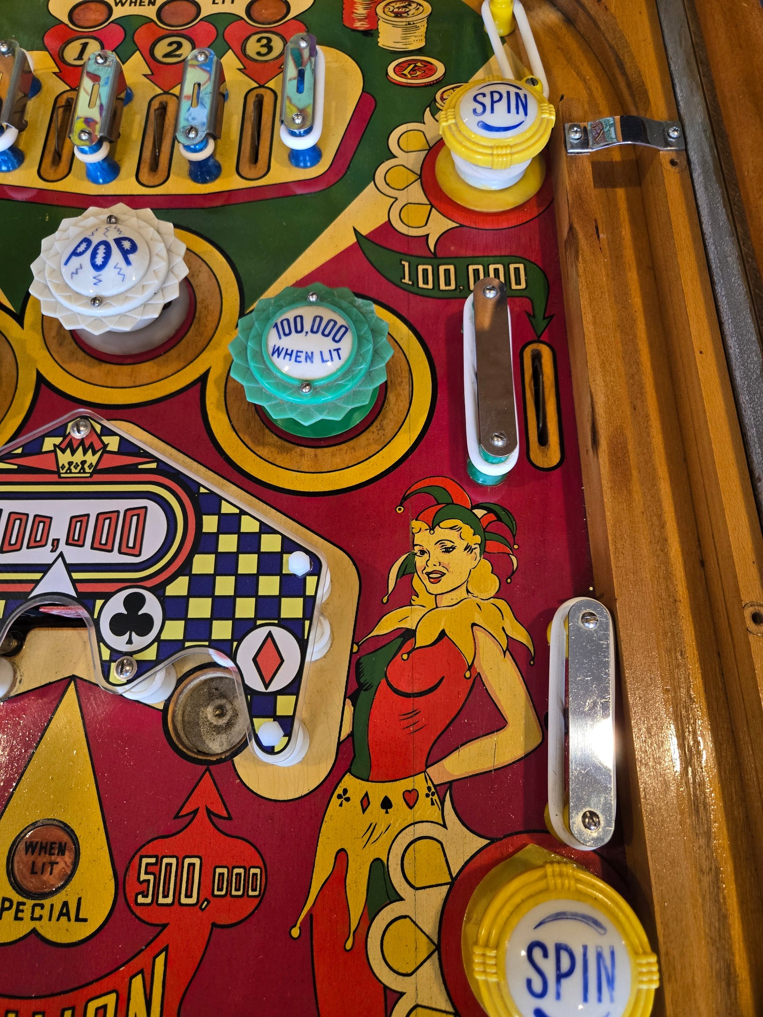 Royal Flush (Refurbished Wood Rail) Gottlieb 1957