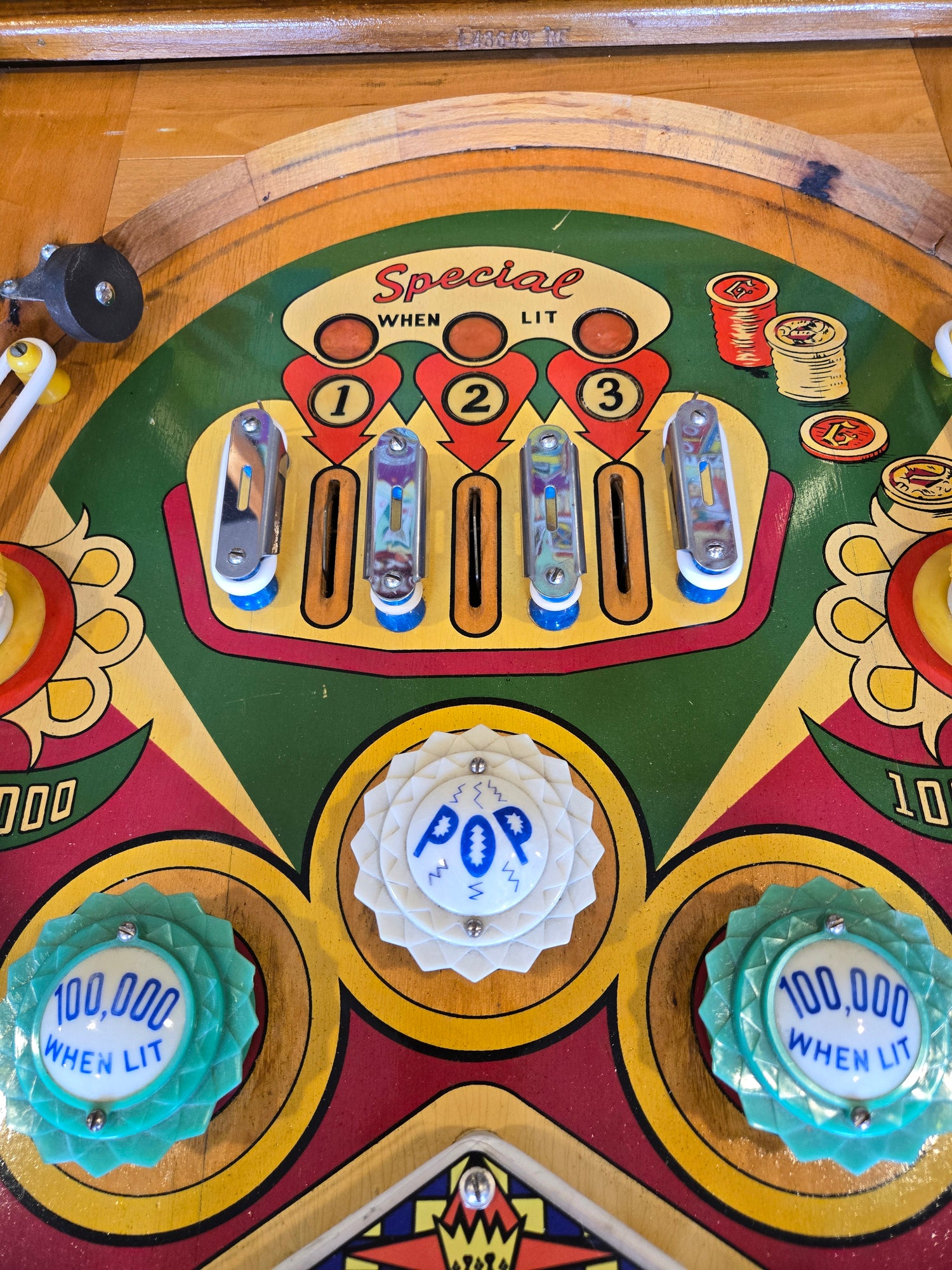 Royal Flush (Refurbished Wood Rail) Gottlieb 1957