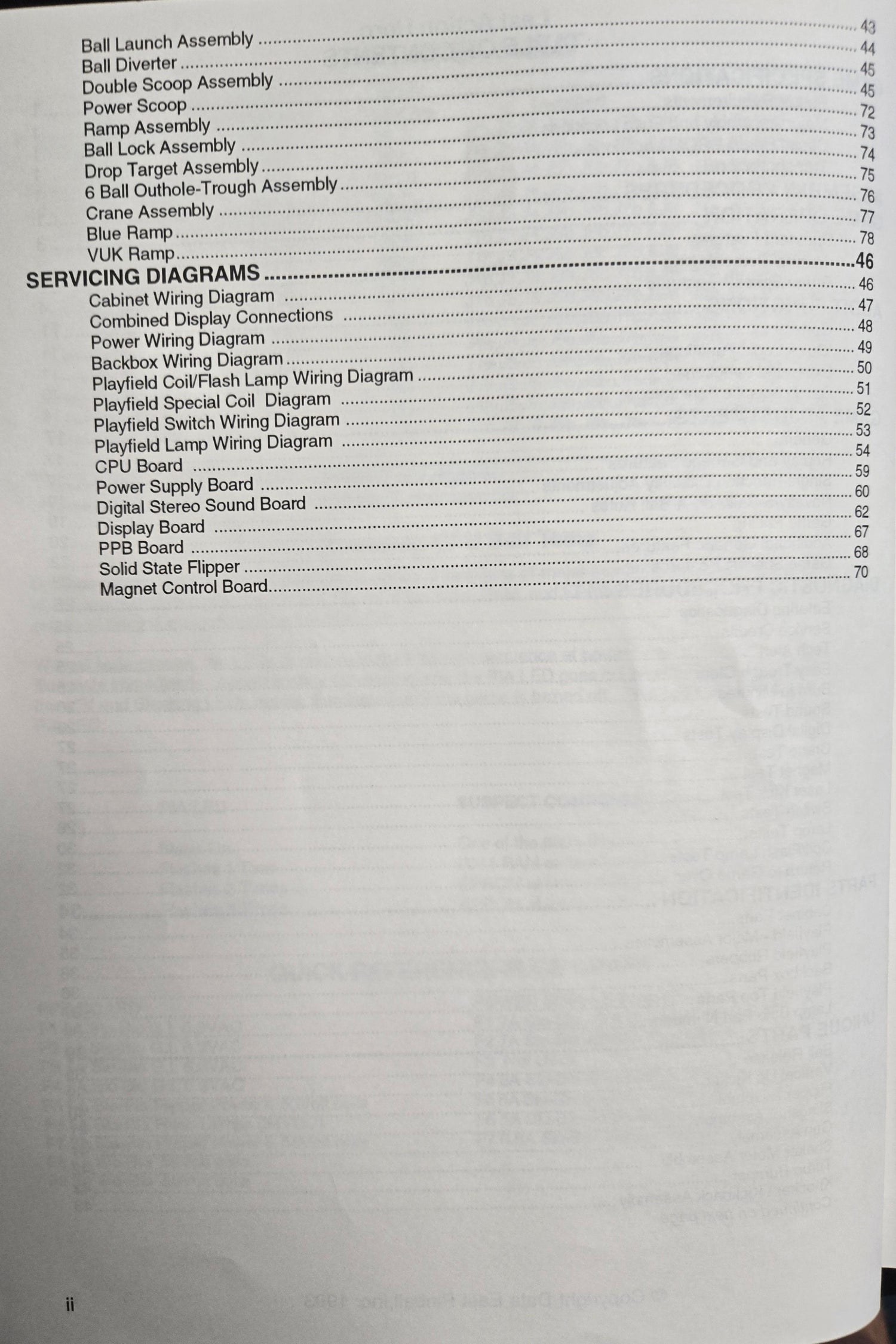 Original 1993 Data East Last Action Hero Pinball Manual & Schematics