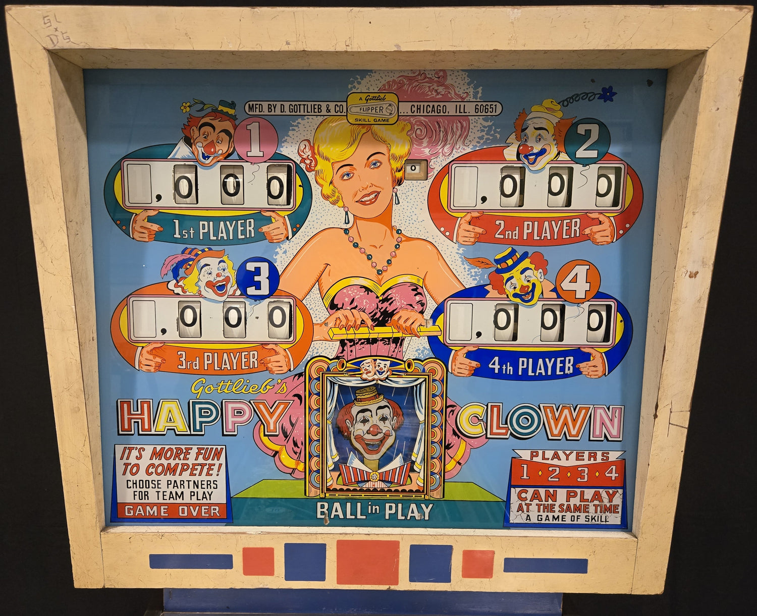 Happy Clown (Refurbished) Gottlieb 1964