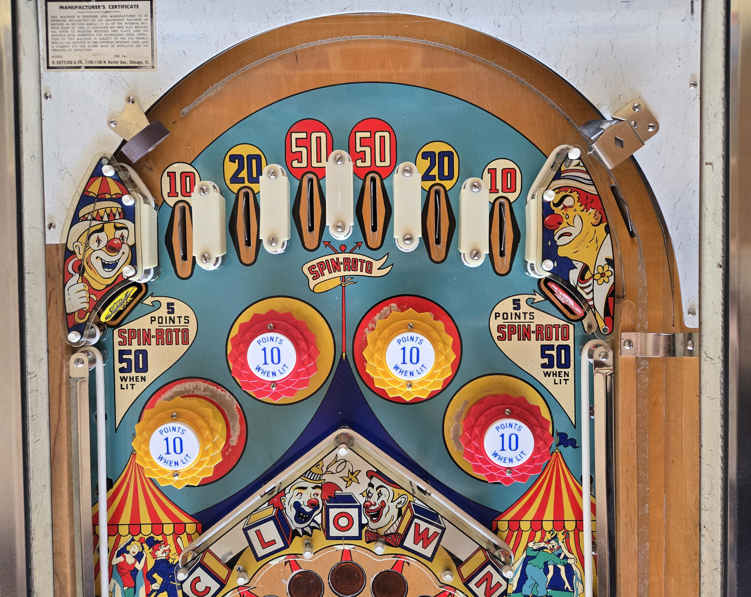 Happy Clown (Refurbished) Gottlieb 1964