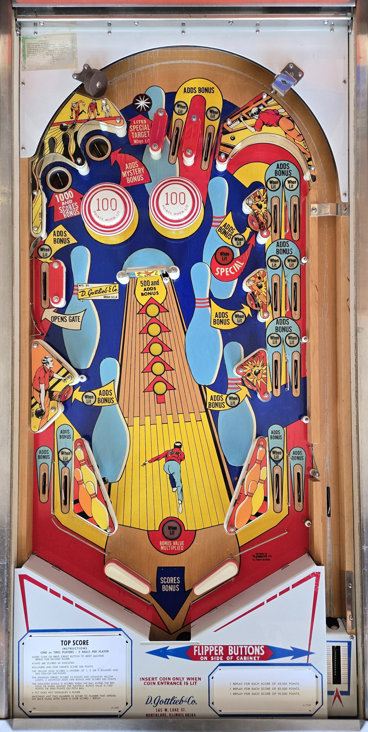 Top Score (Refurbished) Gottlieb 1975