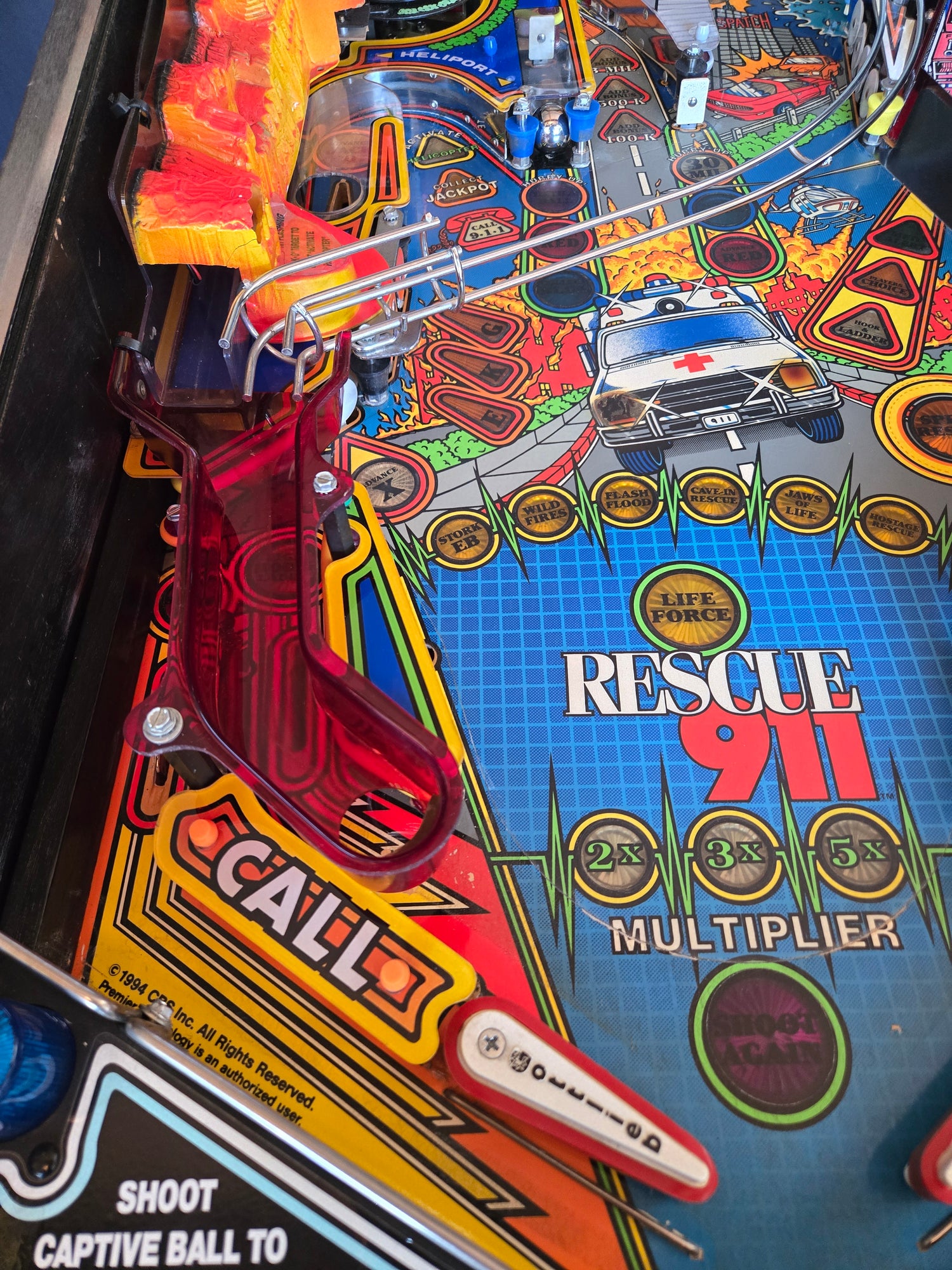 Rescue 911 (Refurbished) Gottlieb 1994