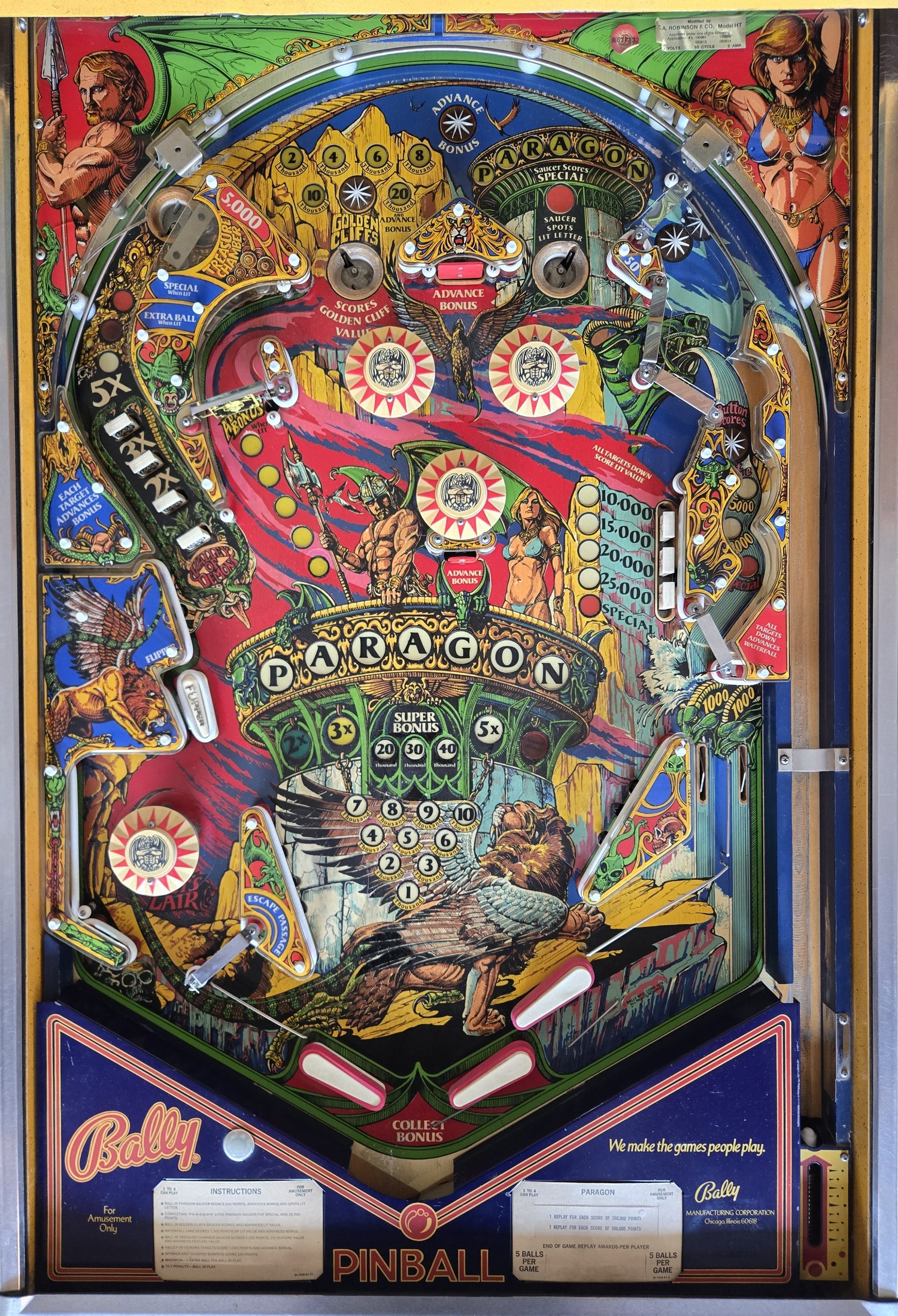 Paragon (Refurbished Widebody) Bally 1979