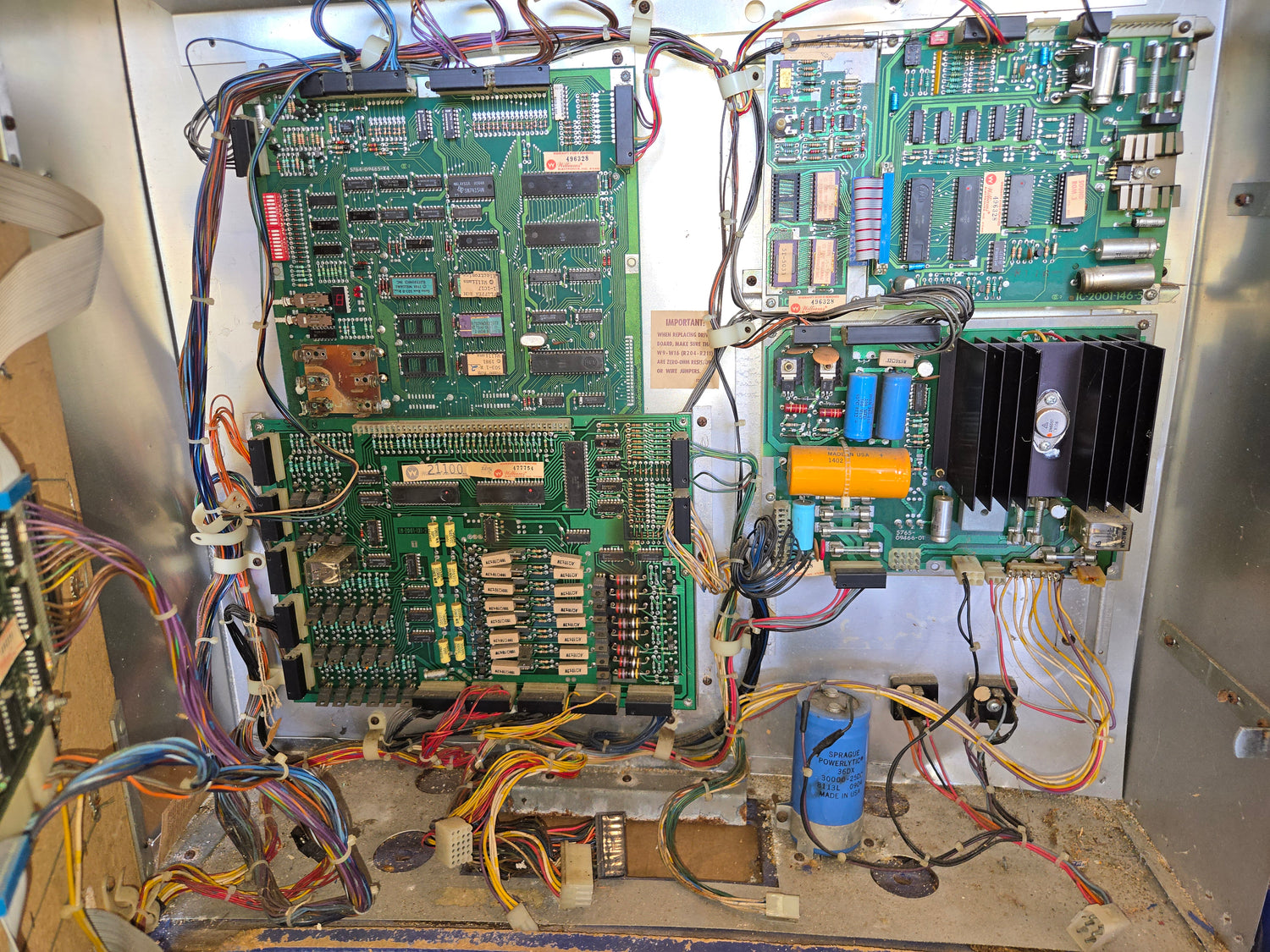 1981 Williams Jungle Lord pinball populated playfield & MORE PARTS!