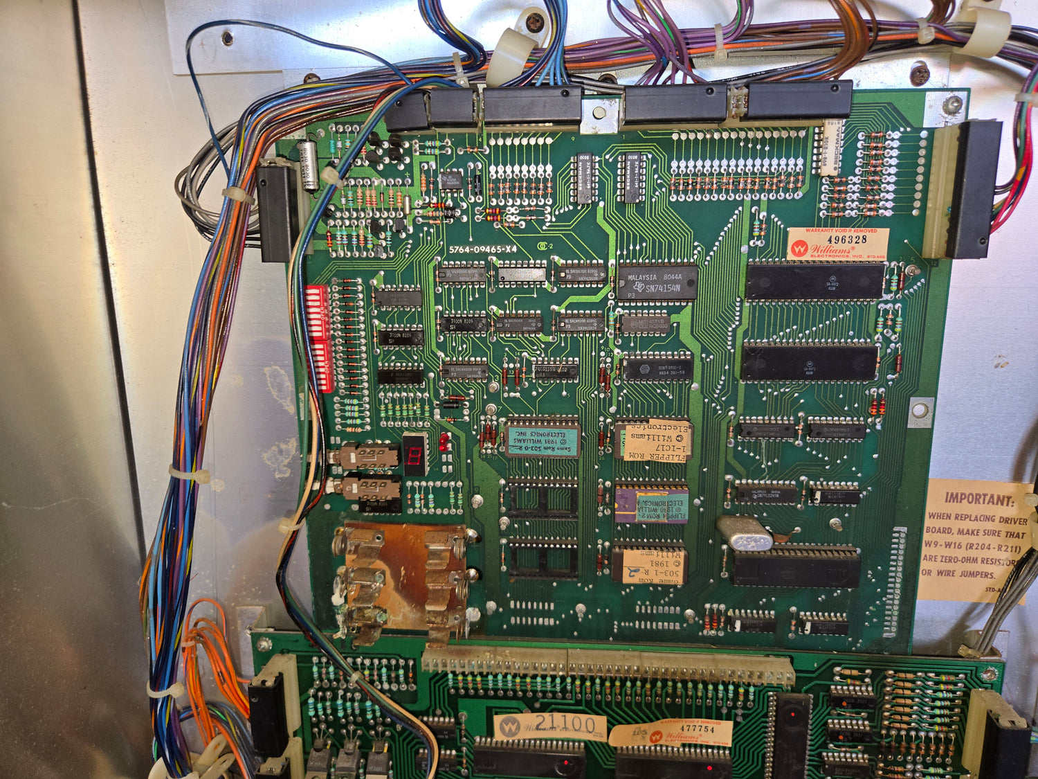 1981 Williams Jungle Lord pinball populated playfield & MORE PARTS!