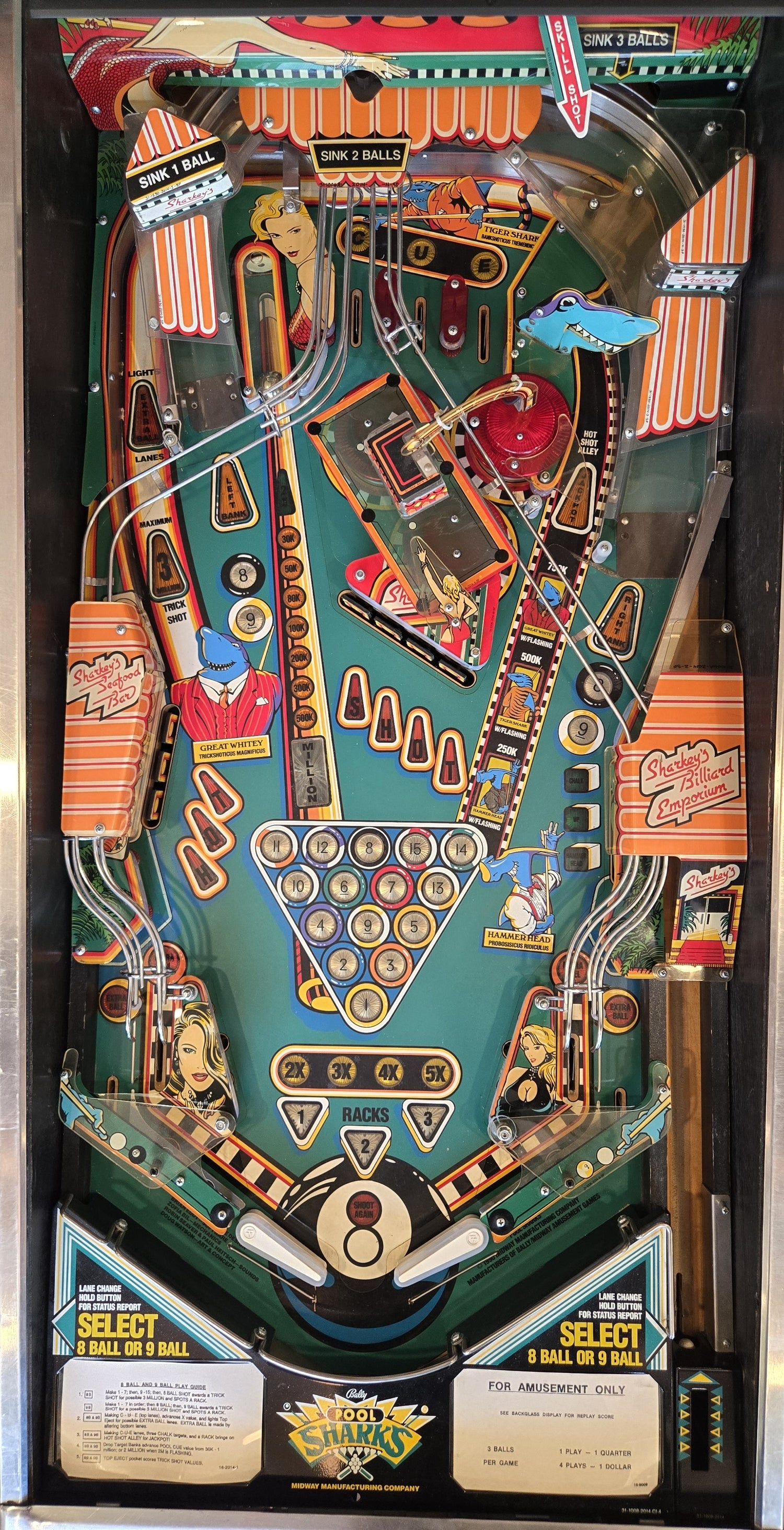 Pool Sharks (Refurbished) Bally 1990