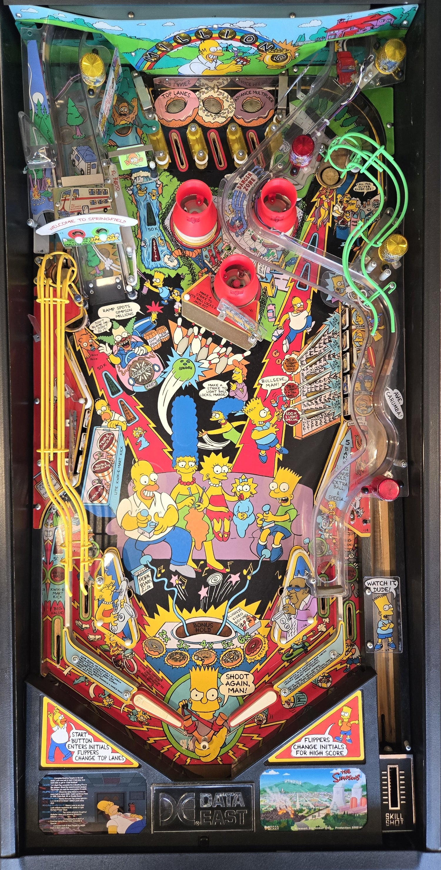 The Simpsons (Refurbished) Data East 1990