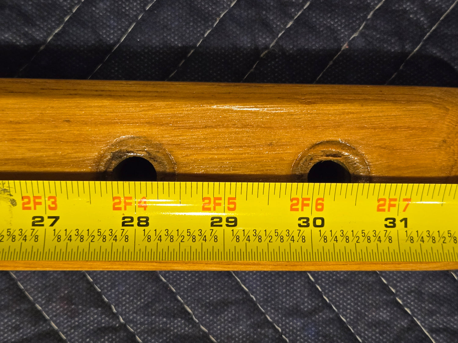 Pair of Reconditioned Antique Wood Pinball Legs for a Woodrail Pinball Machine 32.5 inch Length