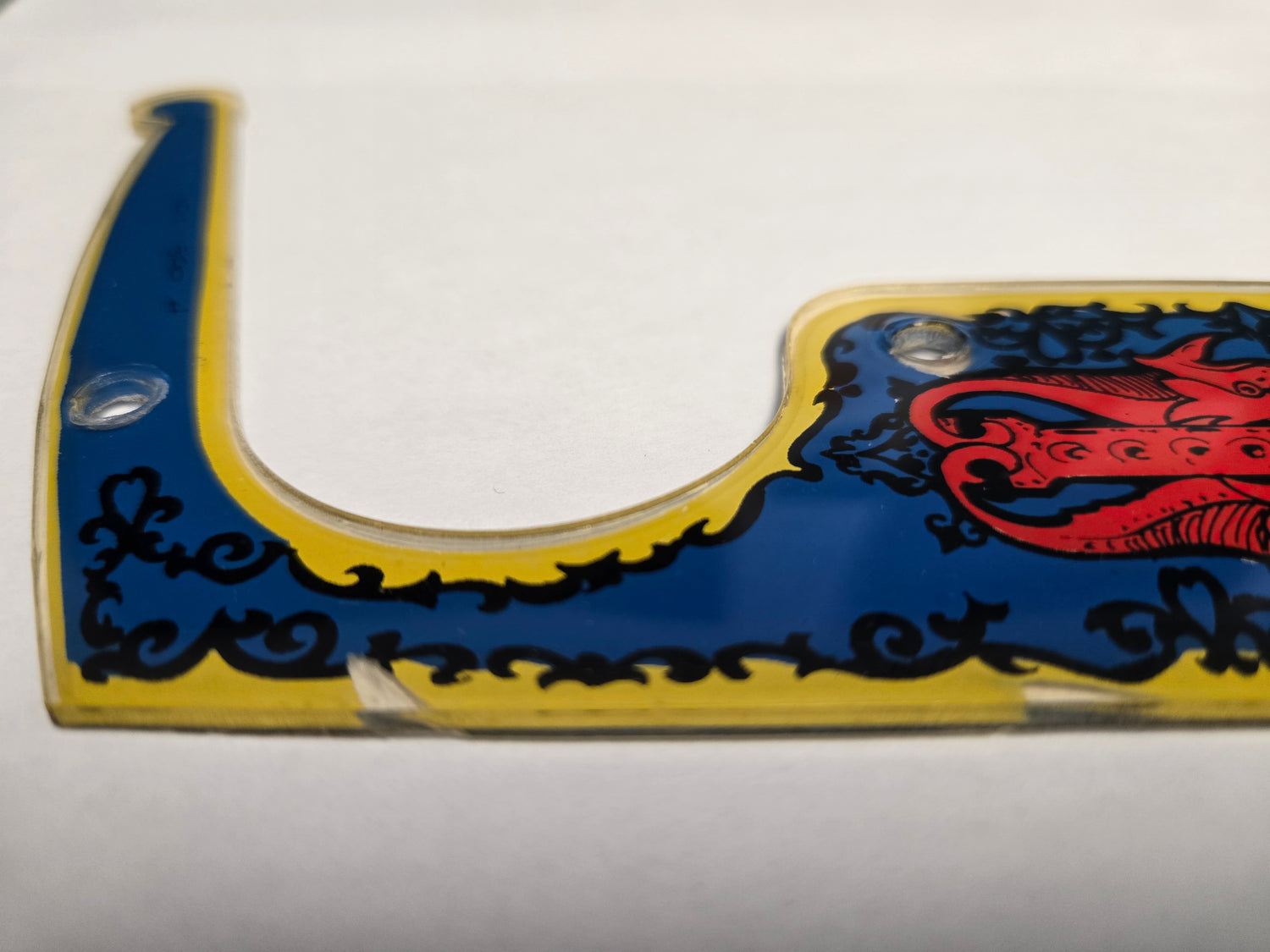 Black Knight Pinball (Williams, 1980) Original Playfield Plastic 30C-500-4