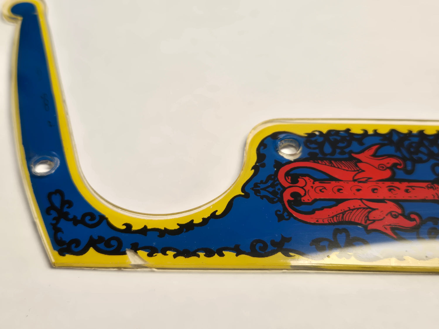 Black Knight Pinball (Williams, 1980) Original Playfield Plastic 30C-500-4