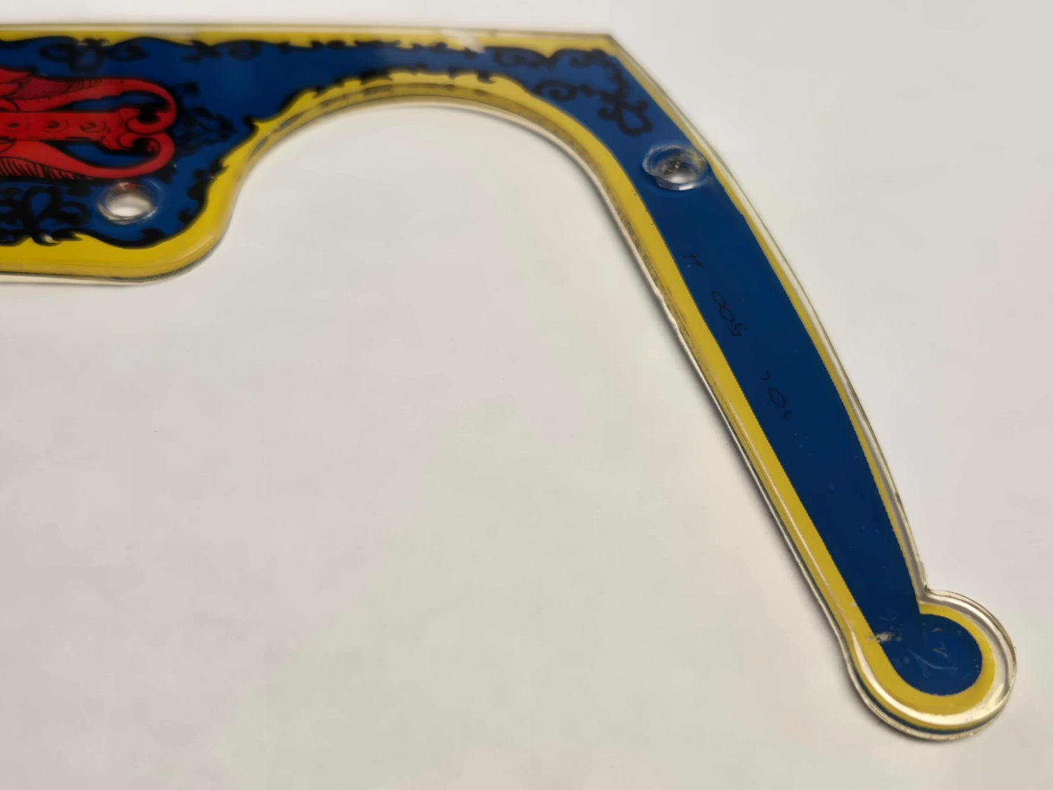 Black Knight Pinball (Williams, 1980) Original Playfield Plastic 30C-500-4