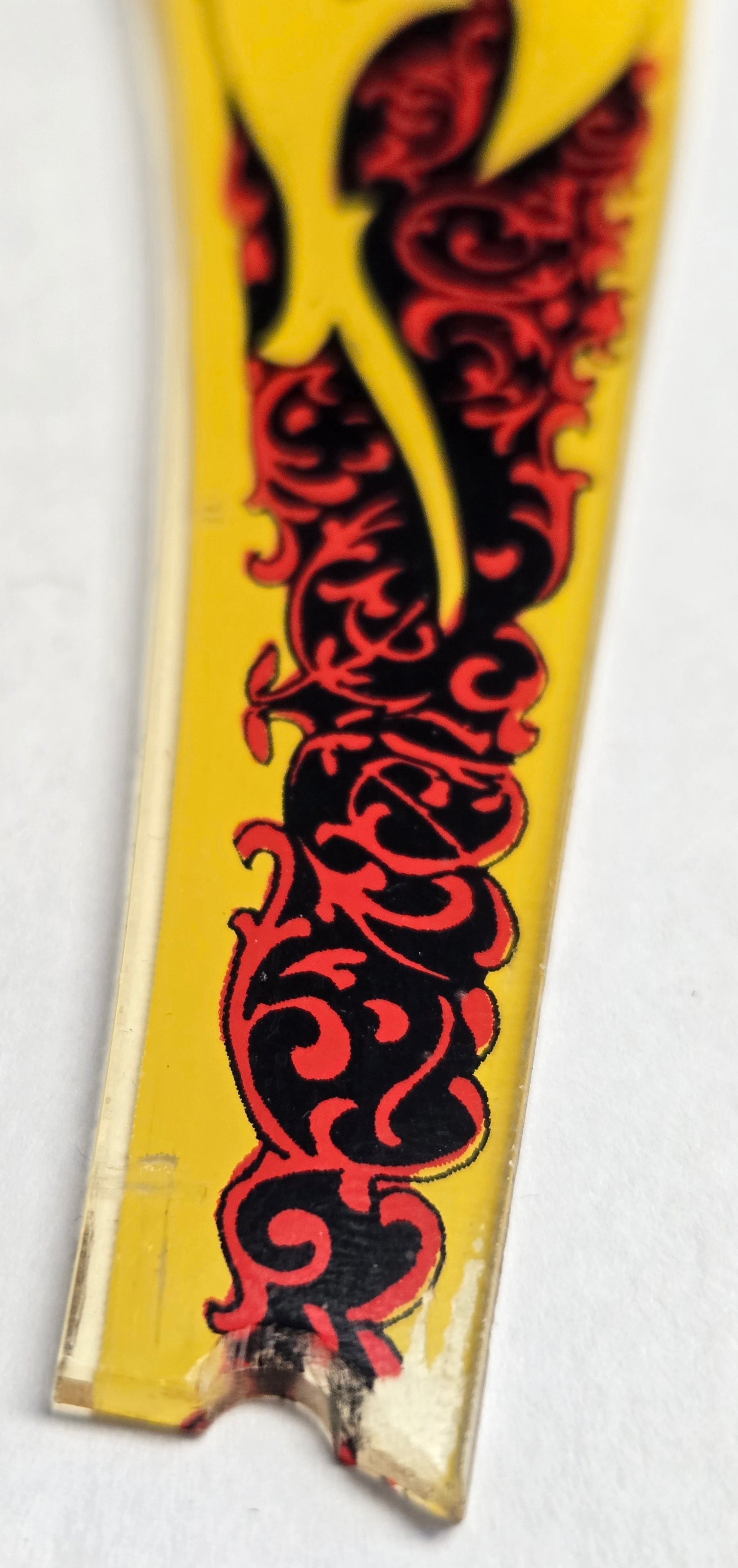 Black Knight Pinball (Williams, 1980) Original Playfield Plastic 30C-500-8 (Slightly Damaged)