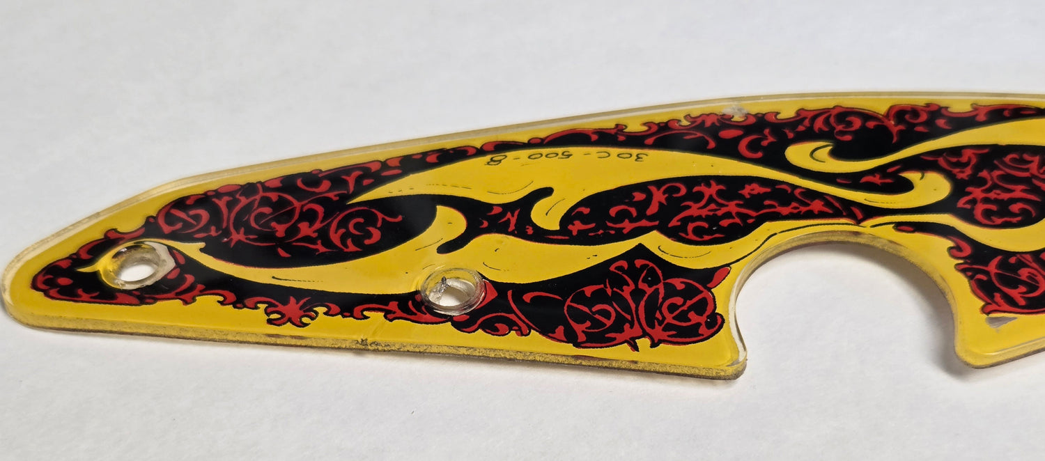 Black Knight Pinball (Williams, 1980) Original Playfield Plastic 30C-500-8 (Slightly Damaged)