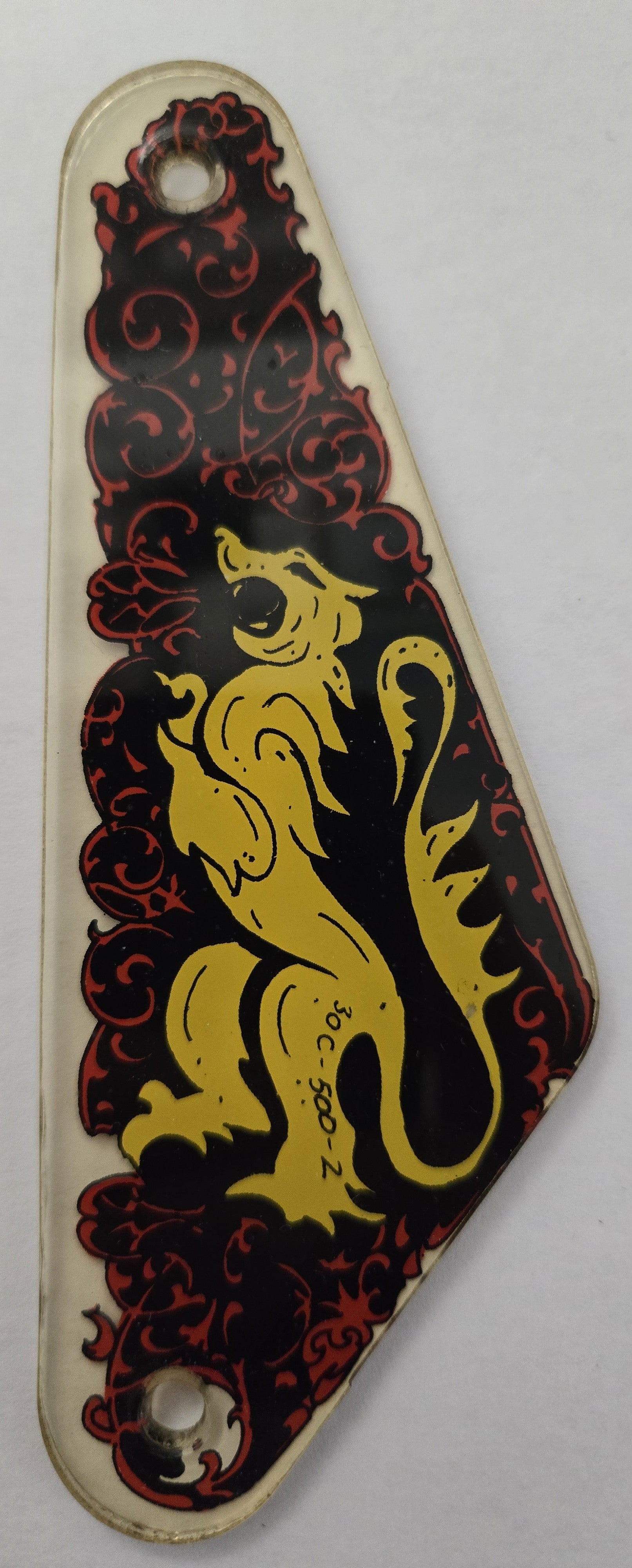 Black Knight Pinball (Williams, 1980) Original Playfield Plastic 30C-500-2