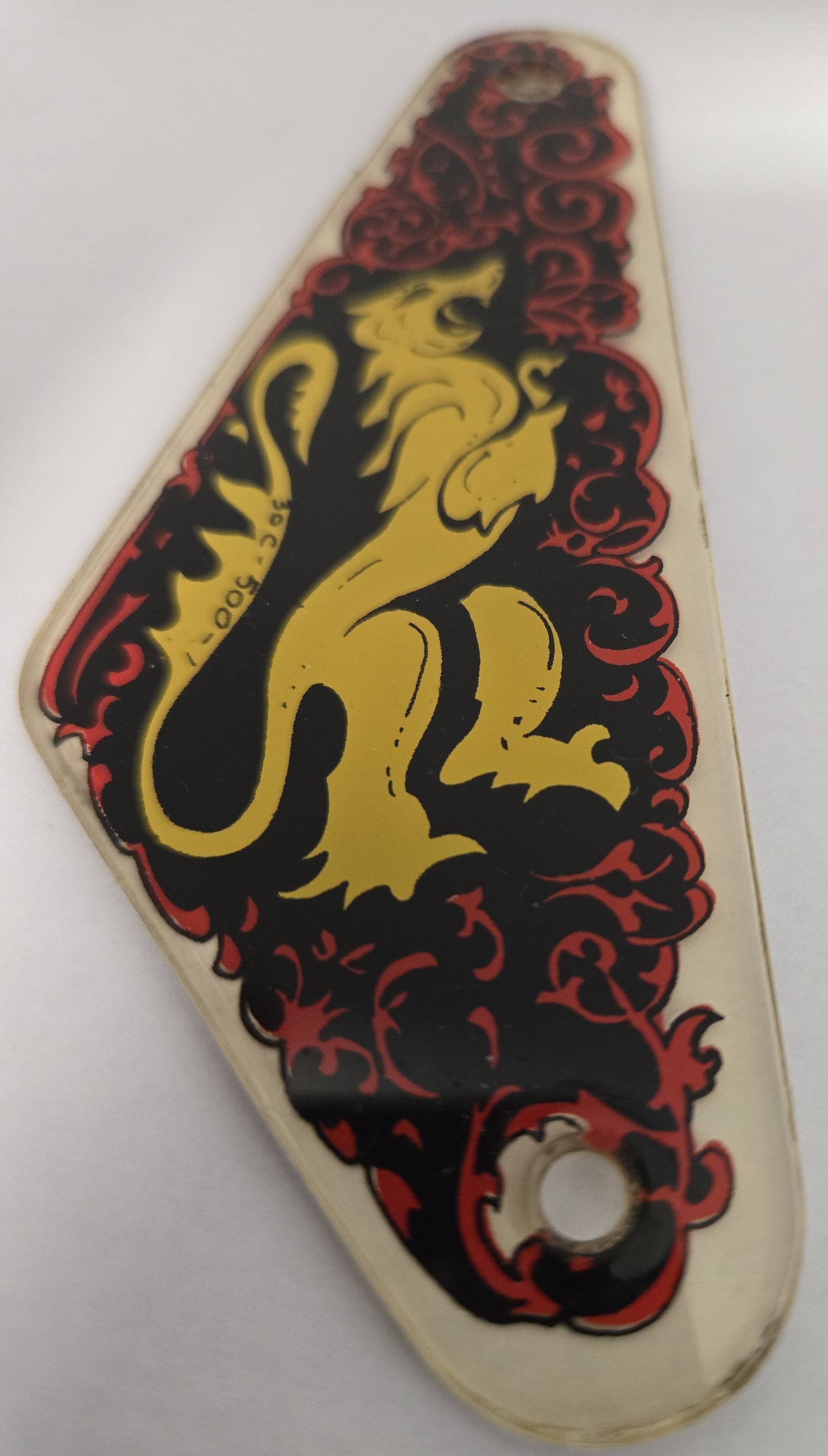 Black Knight Pinball (Williams, 1980) Original Playfield Plastic 30C-500-1