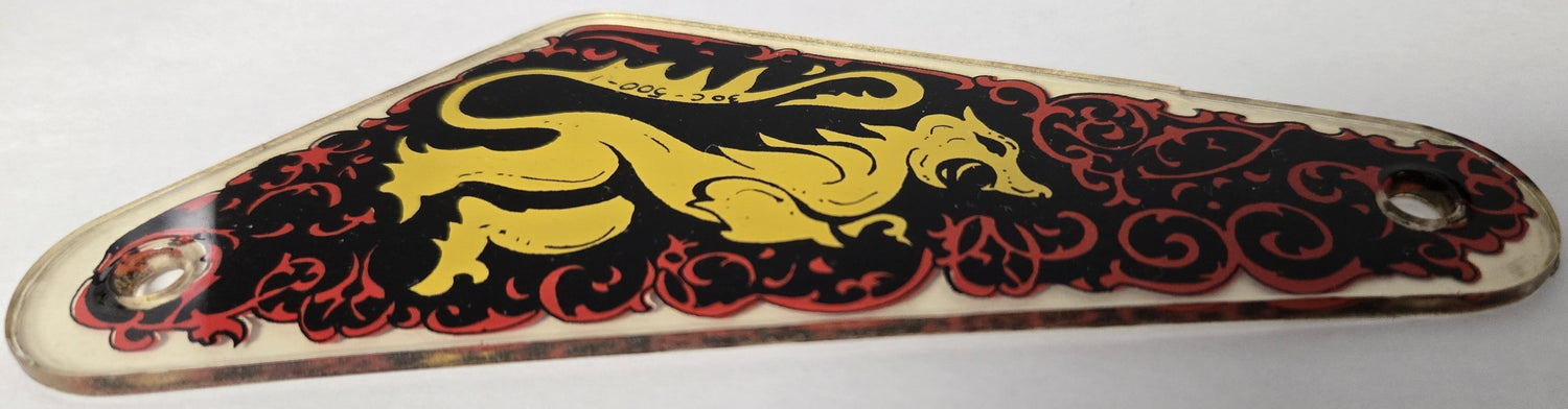 Black Knight Pinball (Williams, 1980) Original Playfield Plastic 30C-500-1