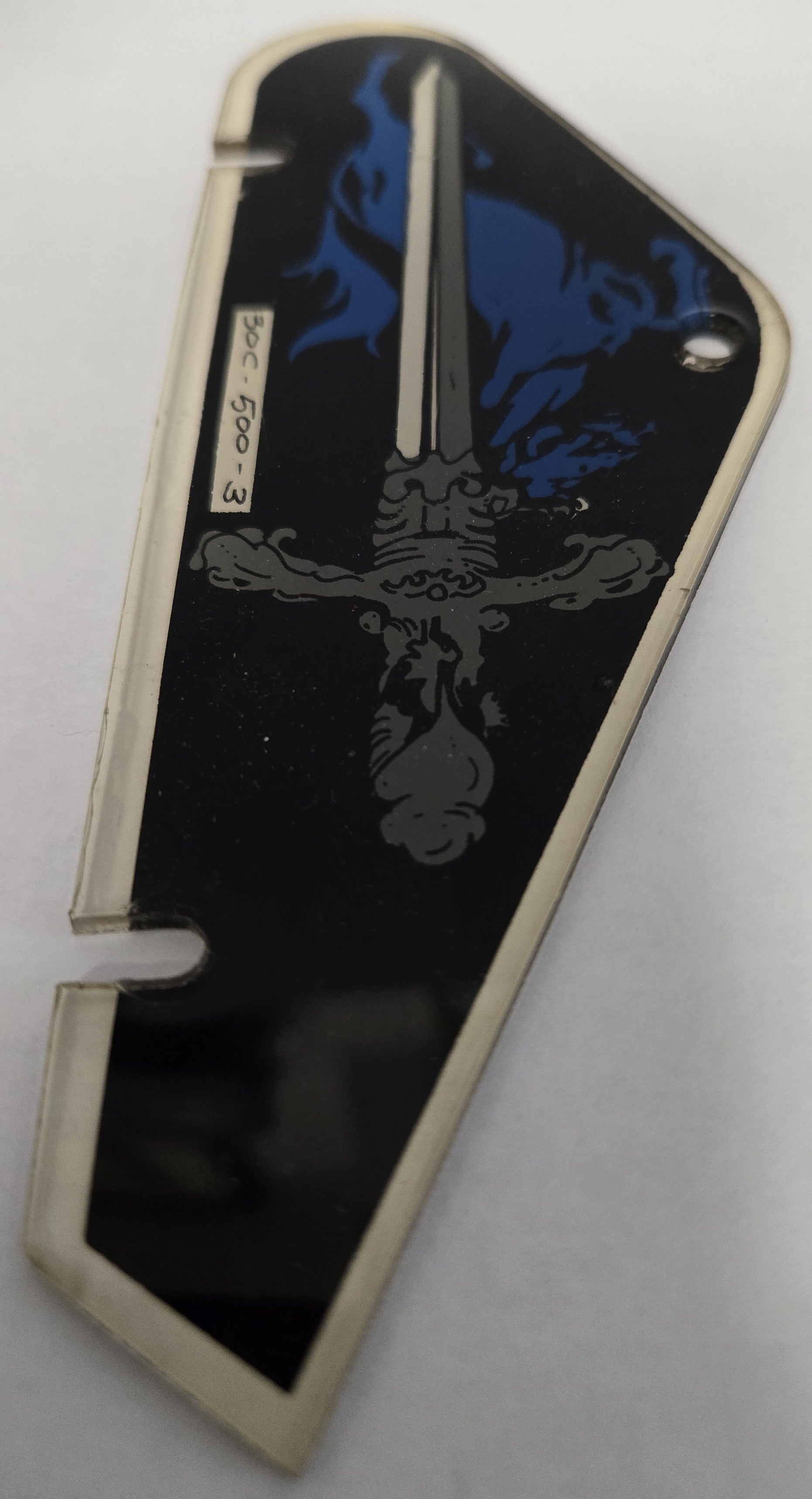 Black Knight Pinball (Williams, 1980) Original Playfield Plastic 30C-500-3