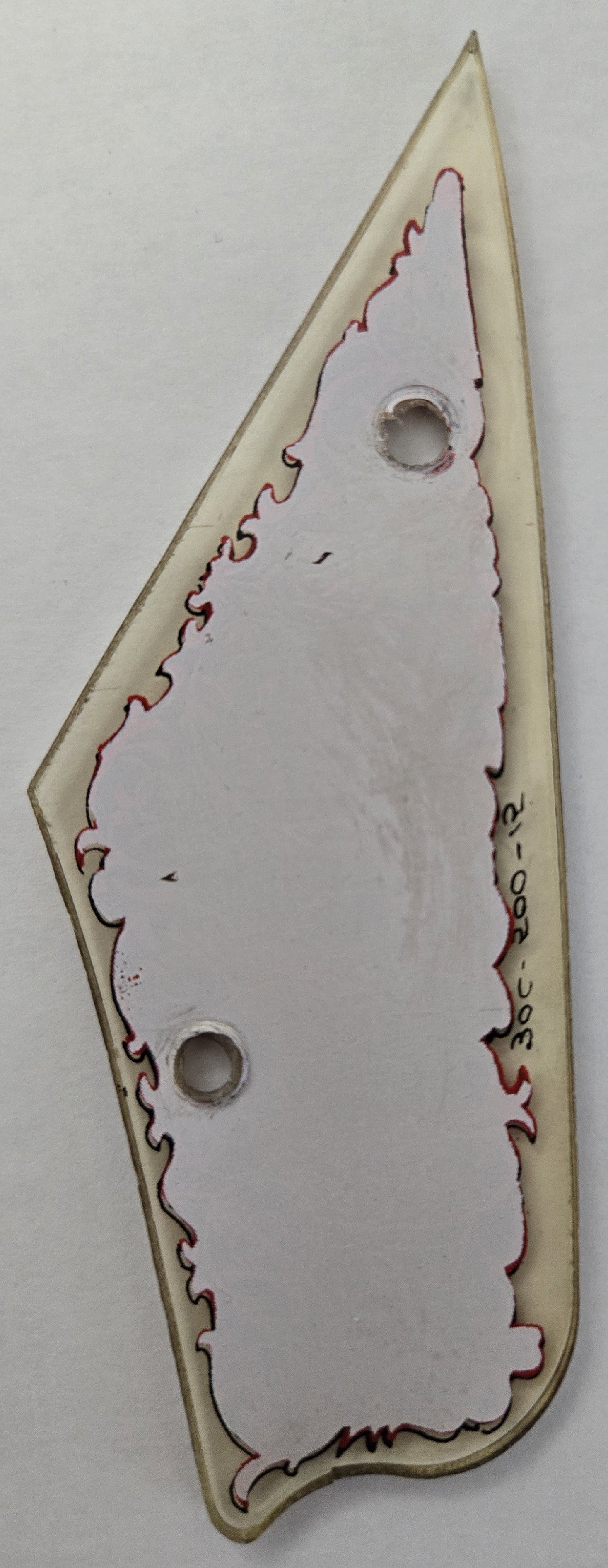 Black Knight Pinball (Williams, 1980) Original Playfield Plastic 30C-500-15