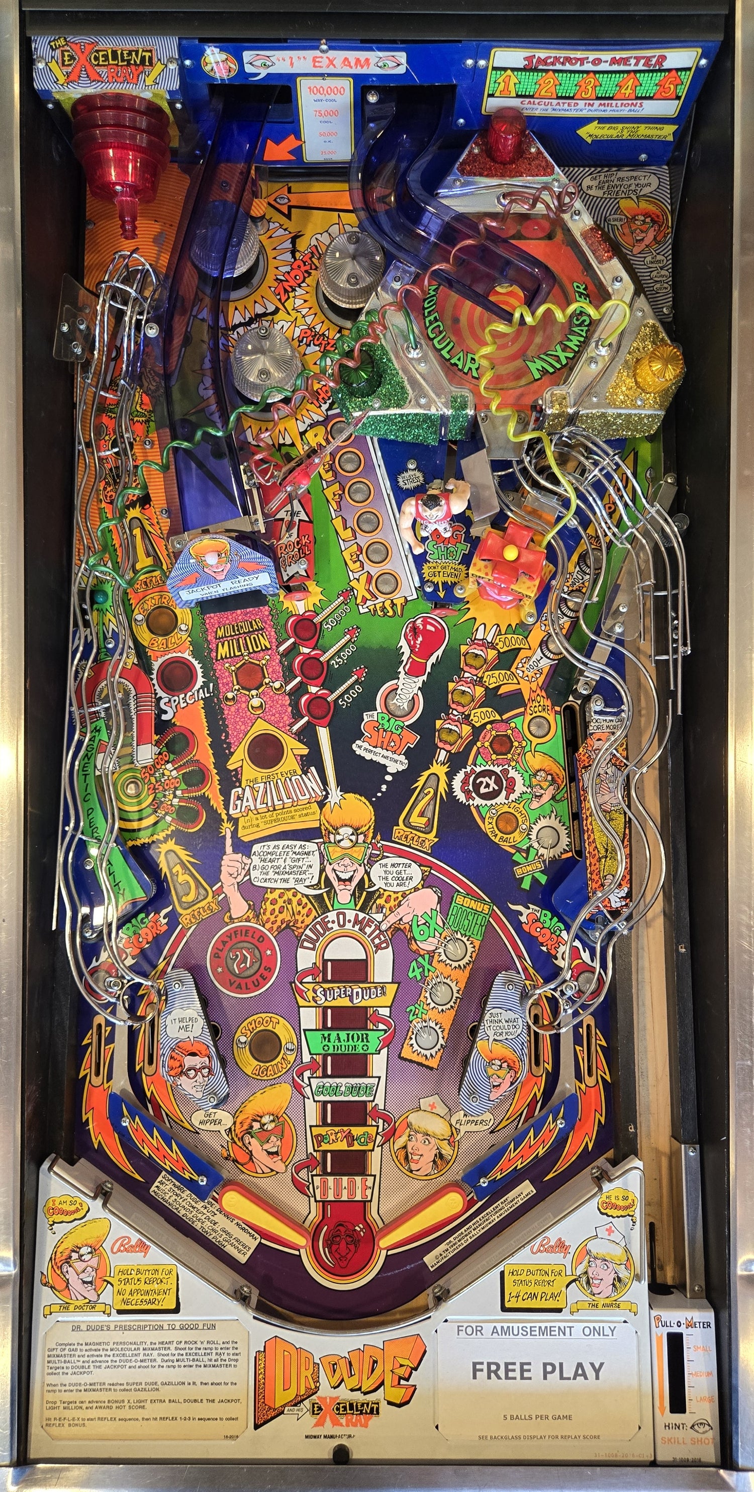 Dr. Dude and His Excellent Ray (Refurbished) Bally 1990