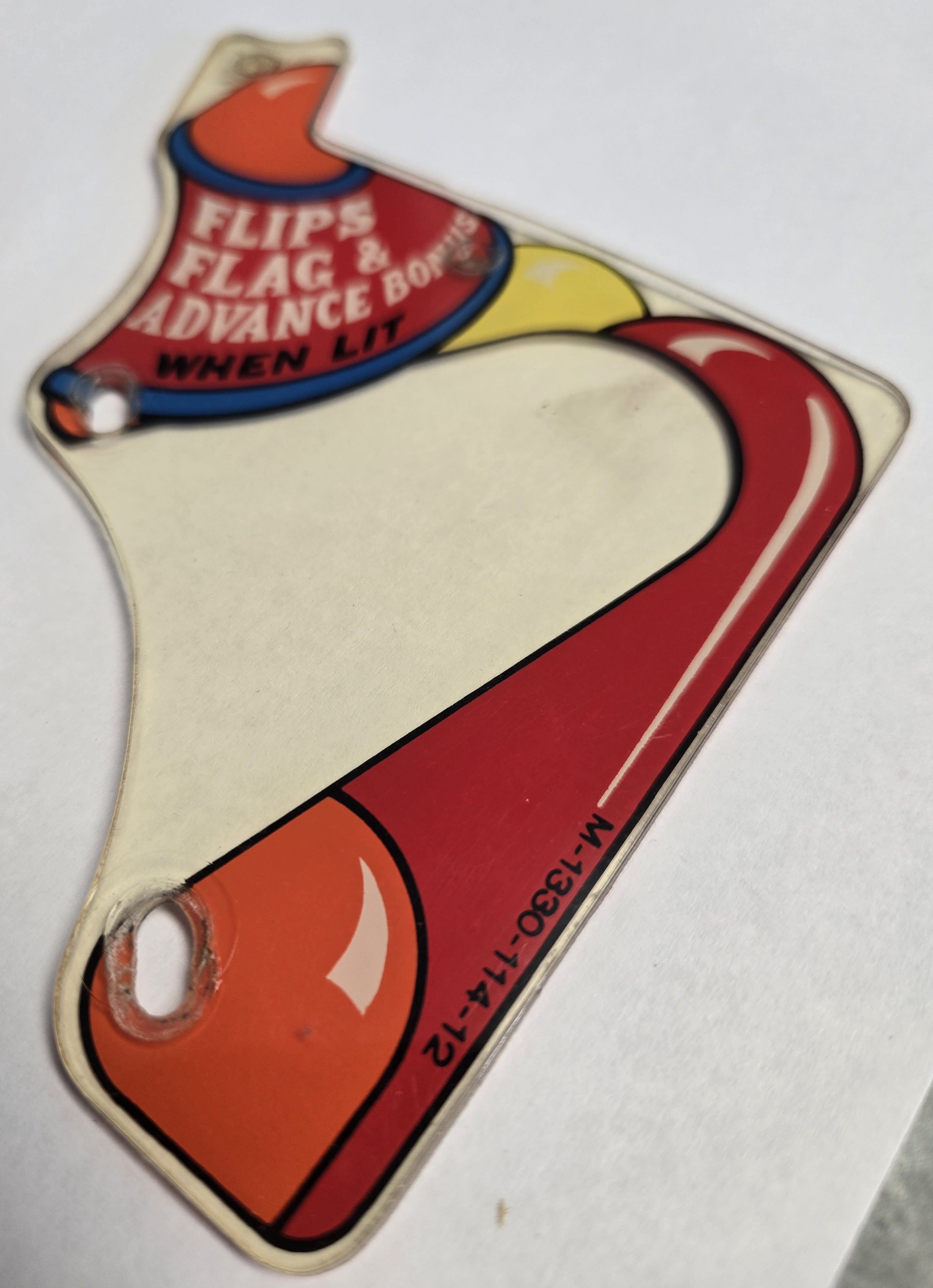 Wizard! Pinball (Bally, 1975) Original Playfield Plastic M-1330-114-12