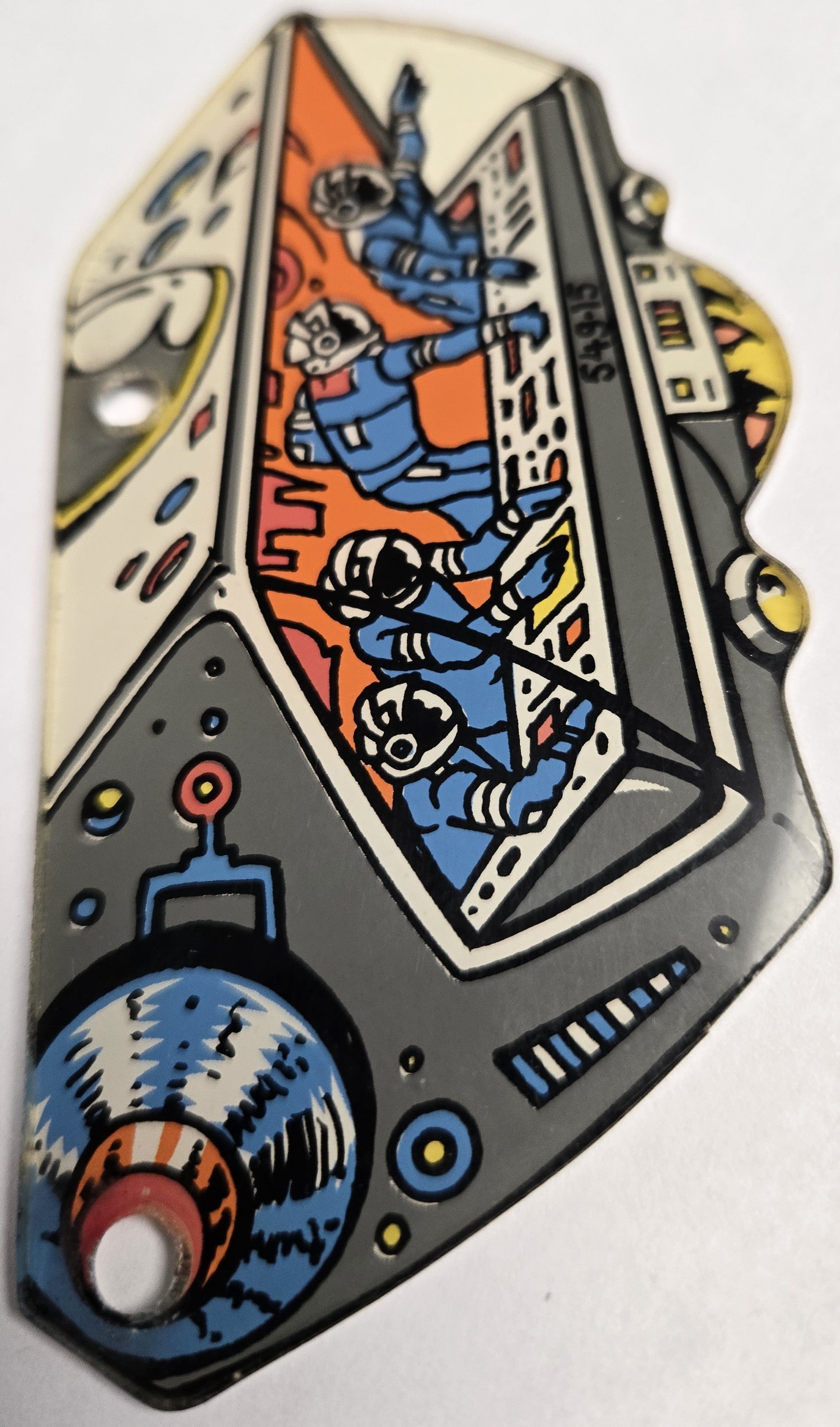 Pinbot Pinball (Williams, 1986) Original Playfield Plastic 549-15